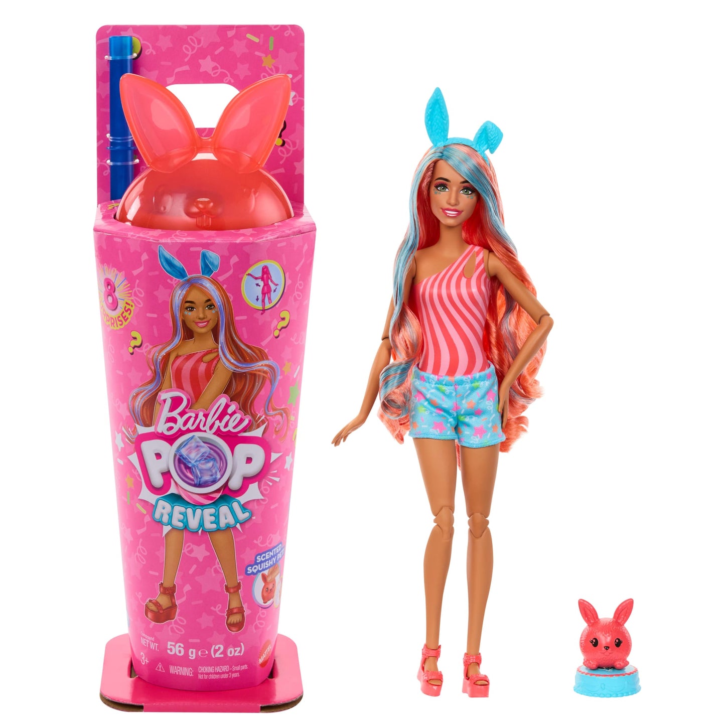Barbie Pop Reveal Muñeca Serie de Animalitos Cerdito