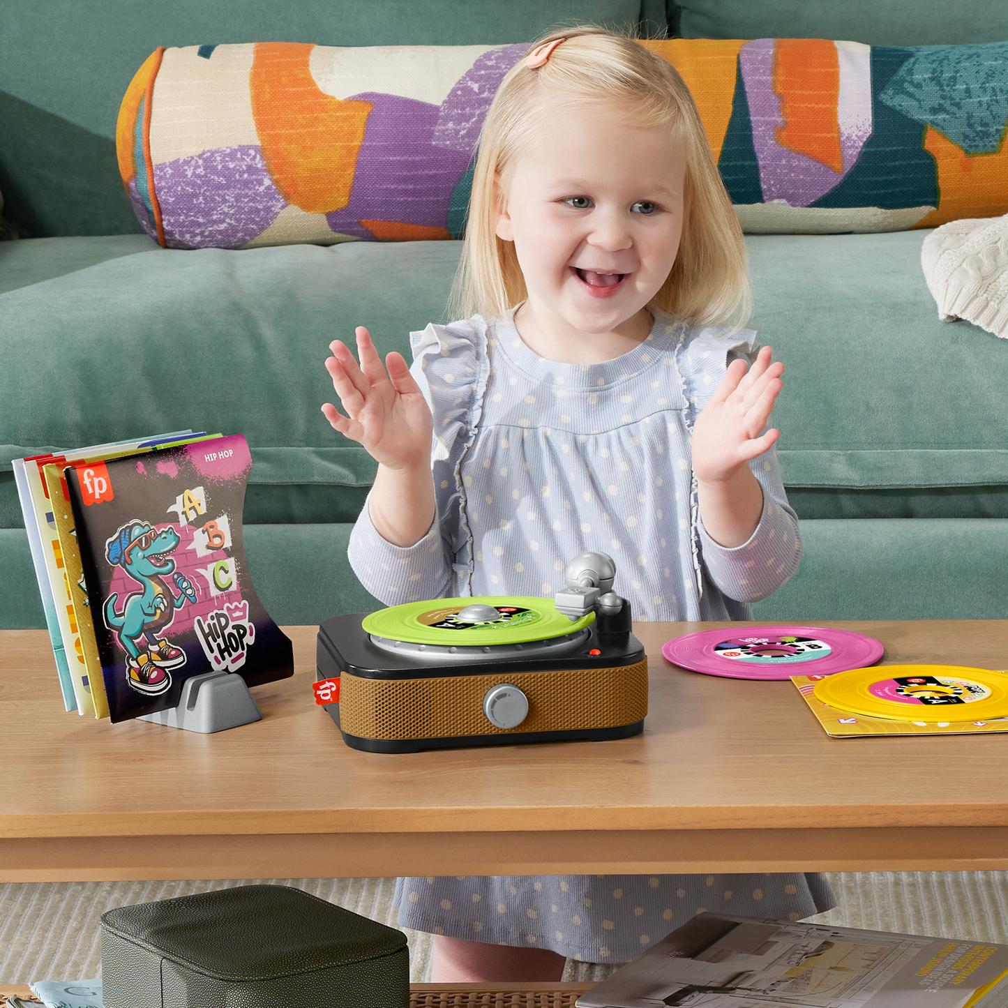 Fisher-Price Mon Premier Tourne-Disque, Musical, Jeu à Faire Semblant
