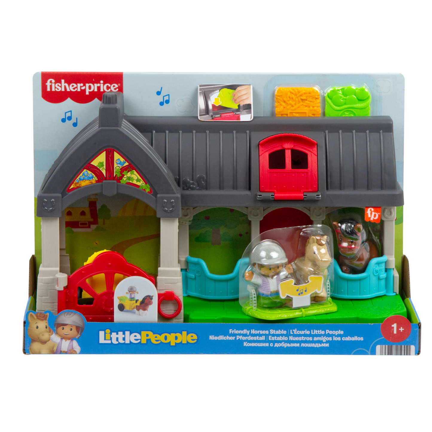 Fisher-Price-Little People-L’Écurie des Joyeux Chevaux Avec 6Éléments