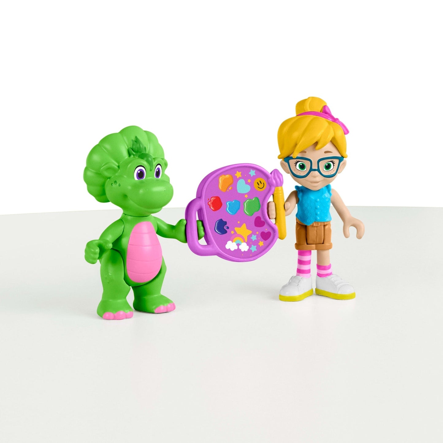 Barney Figura de Juguete Paquete de Baby Bop y Vivie