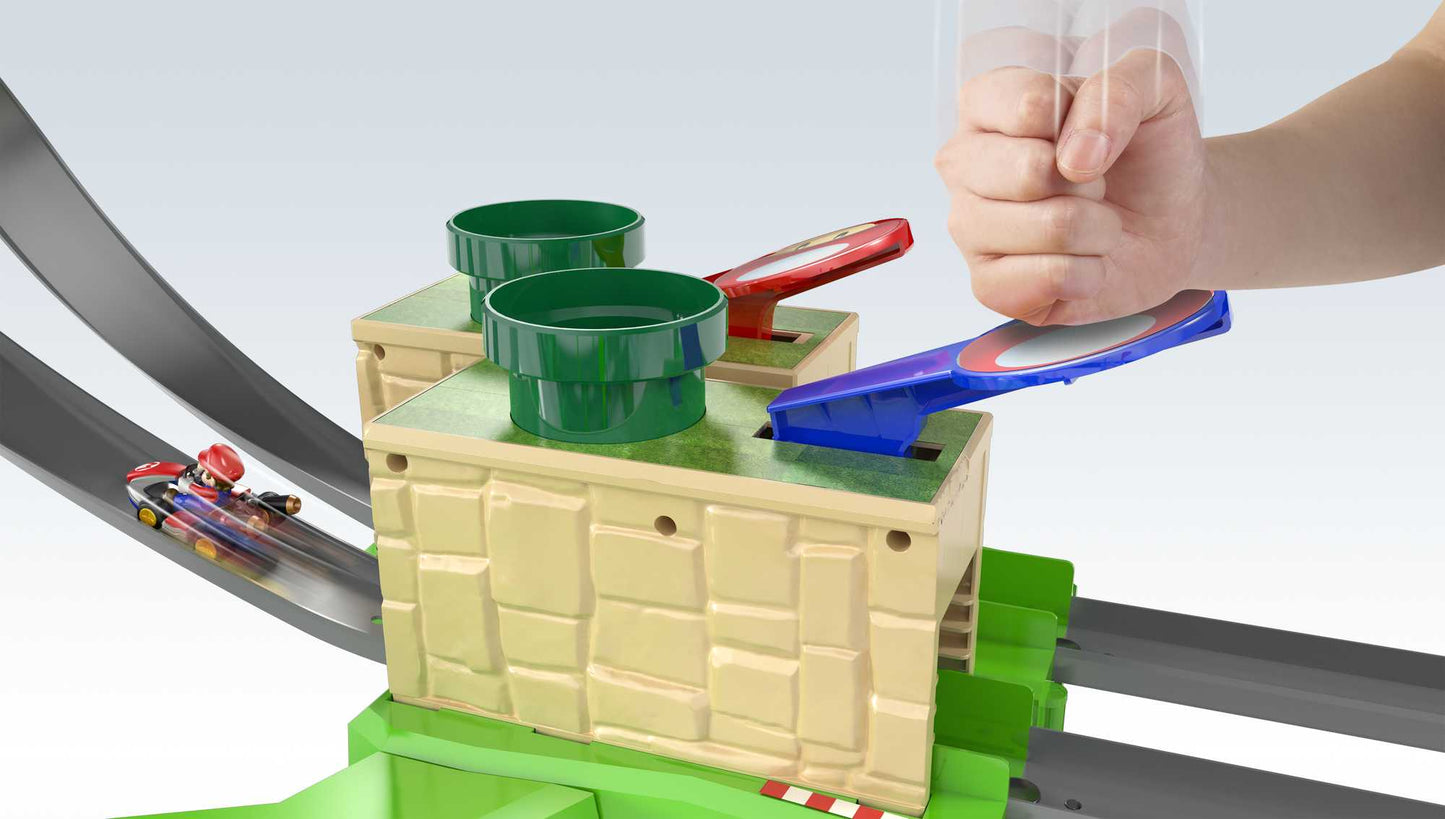 Hot Wheels Mario Kart Pista de Brinquedo De Circuito Longo