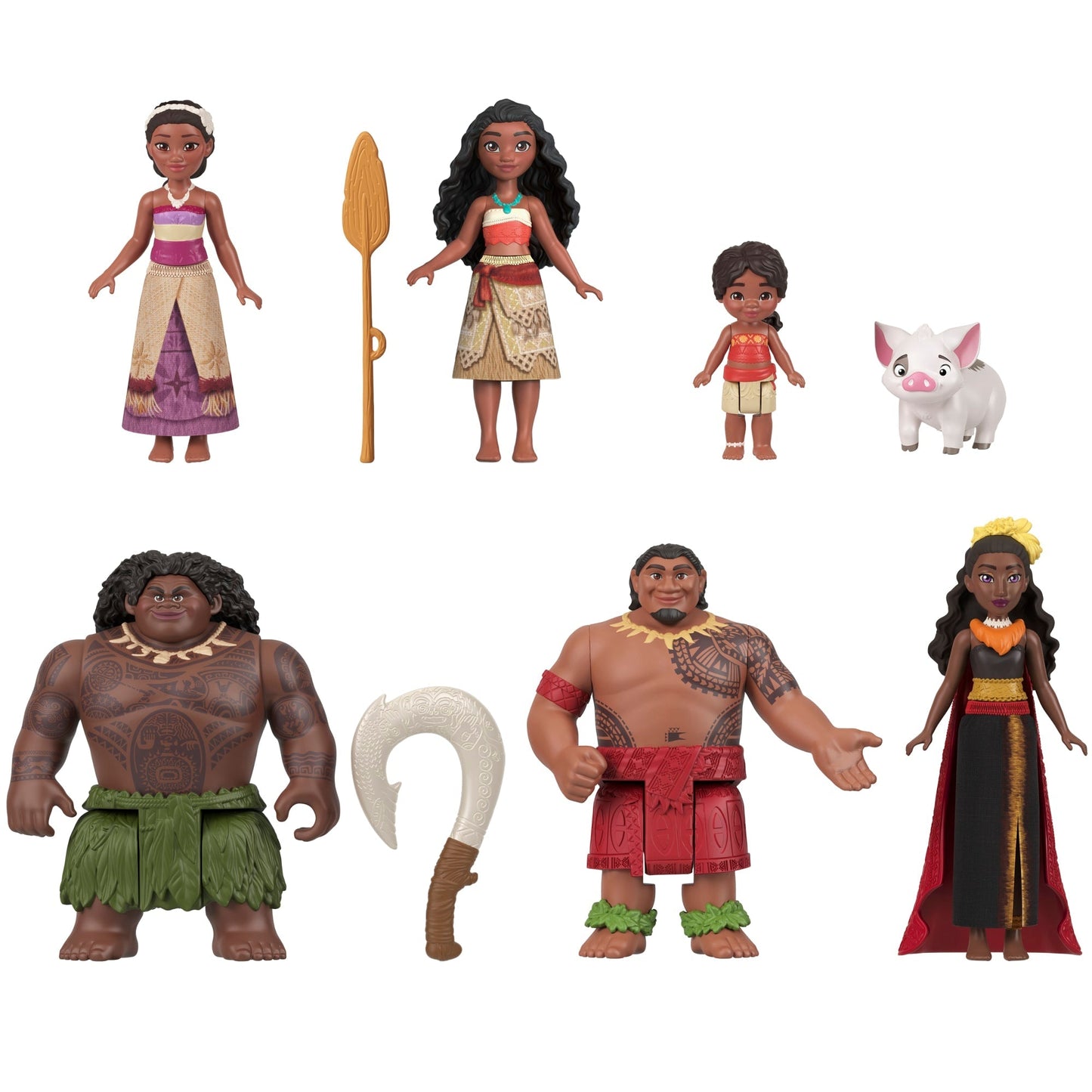 Disney Moana 2 Coffret Aventure de Moana, 6 Poupées et 2 Acc.