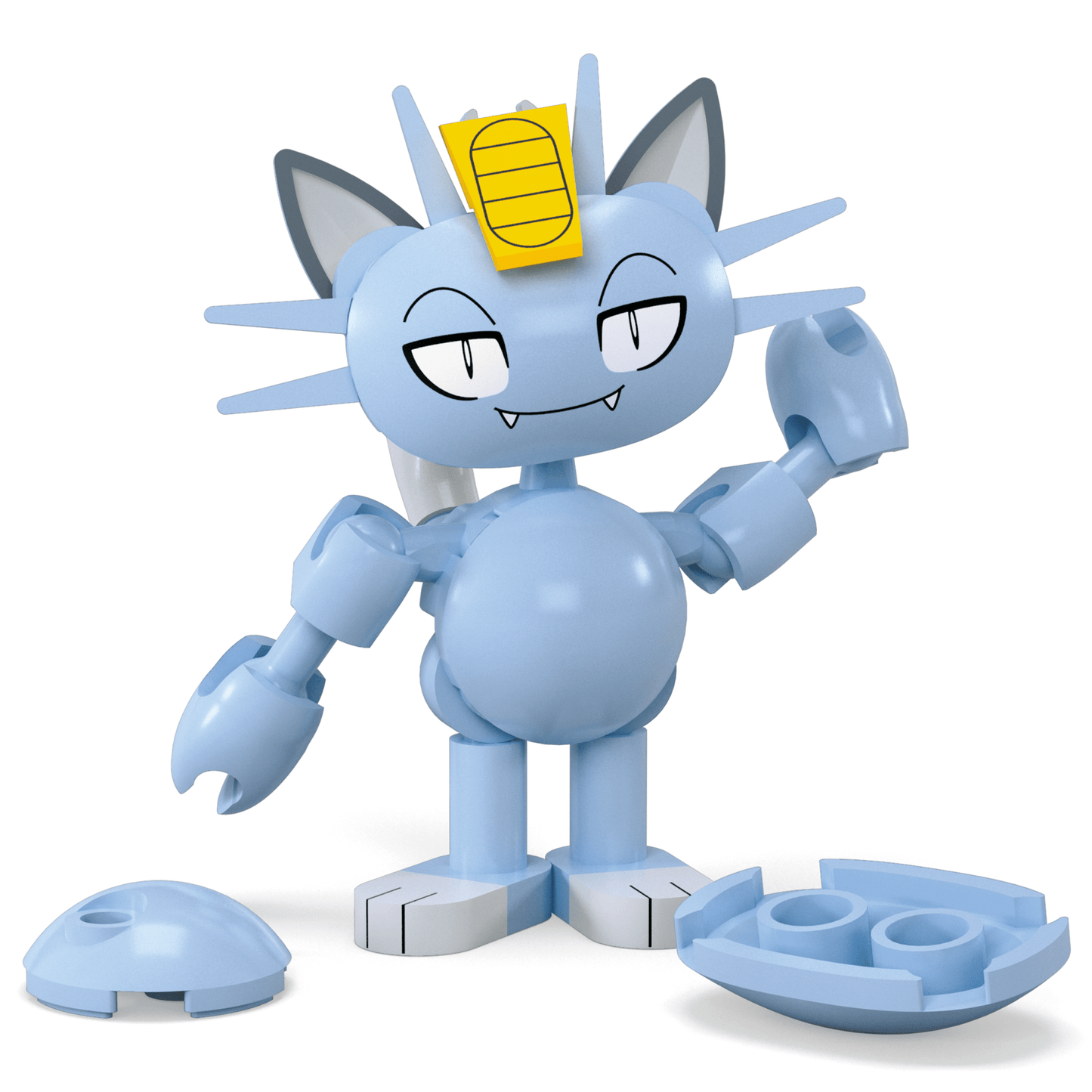 Mega  Pokémon  Figurine Articulée  Miaouss D’Alola, 28Pièces