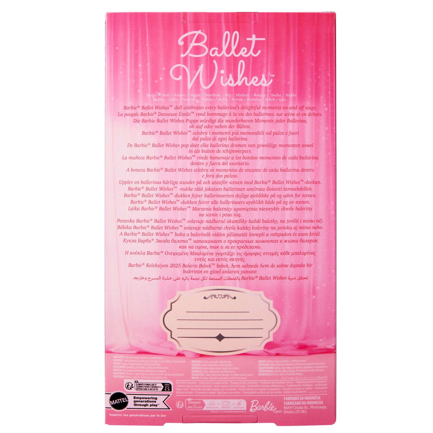 Barbie Signature Muñeca de Colección Ballet Wishes