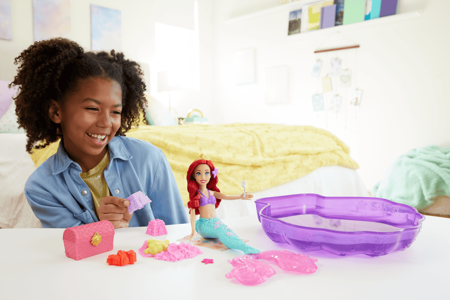 Disney-Ariel à La Plage-Coffret Sable à Modeler Avec Piscine
