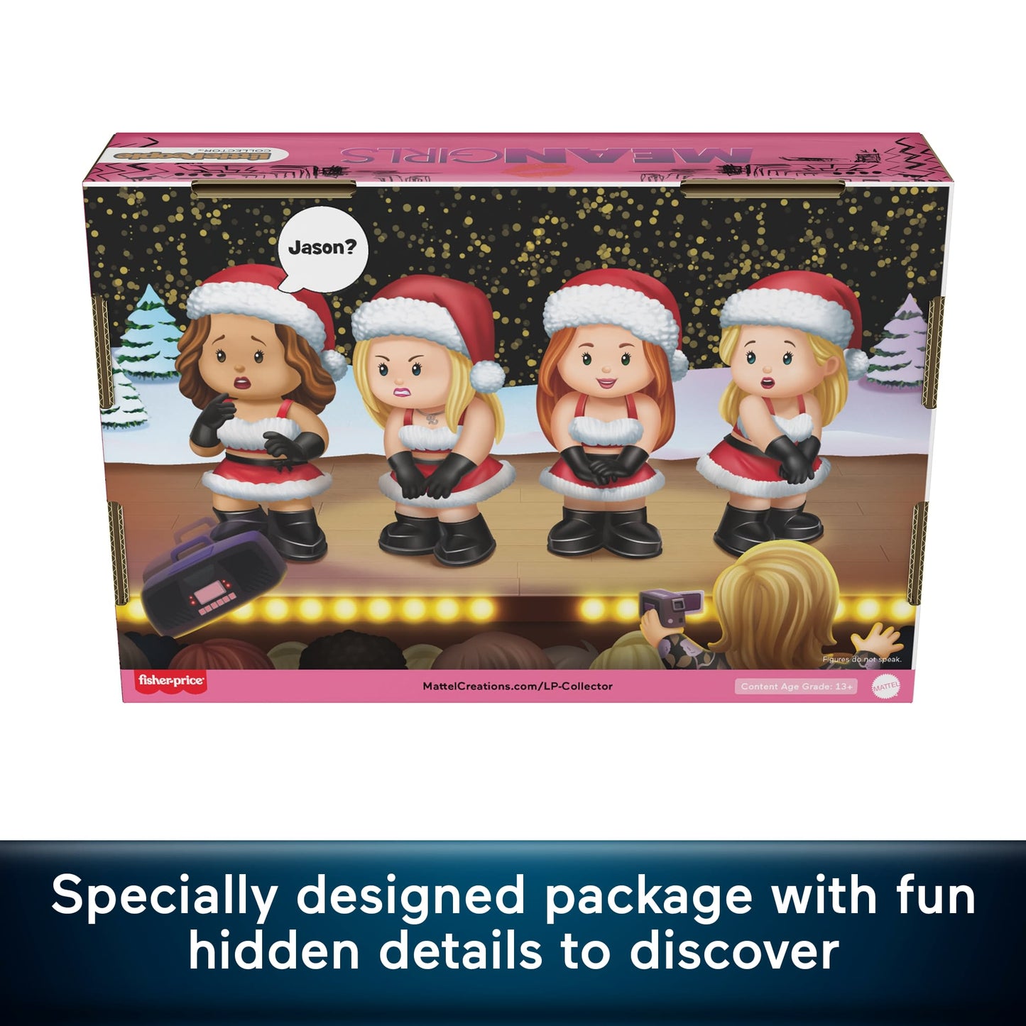 Little People Collector Mean Girls Movie Special Edition Holiday Set For Adults & Fans, 4 Figures