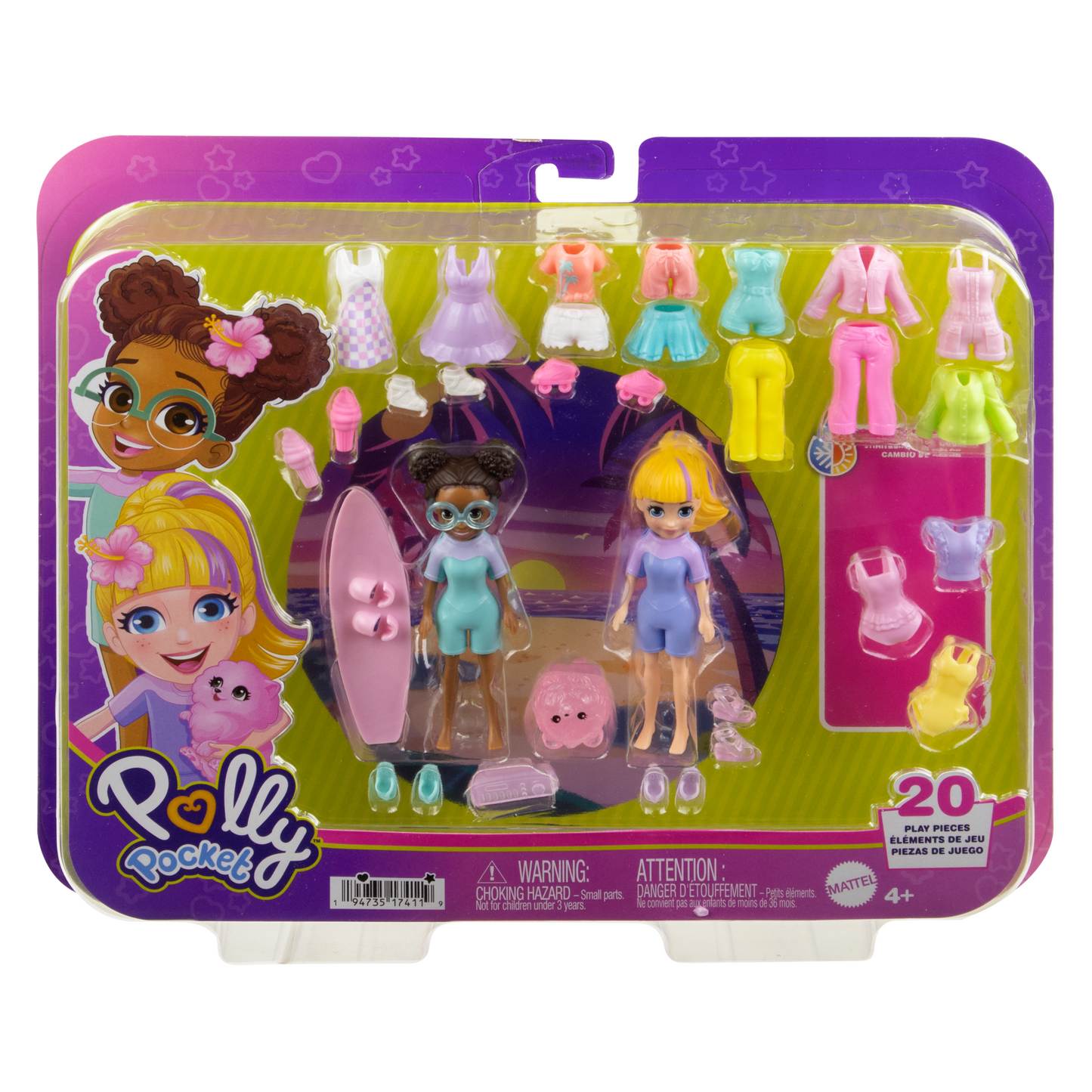 Polly Pocket  Grand Coffret Mode  Poupées et Accessoires de Mode