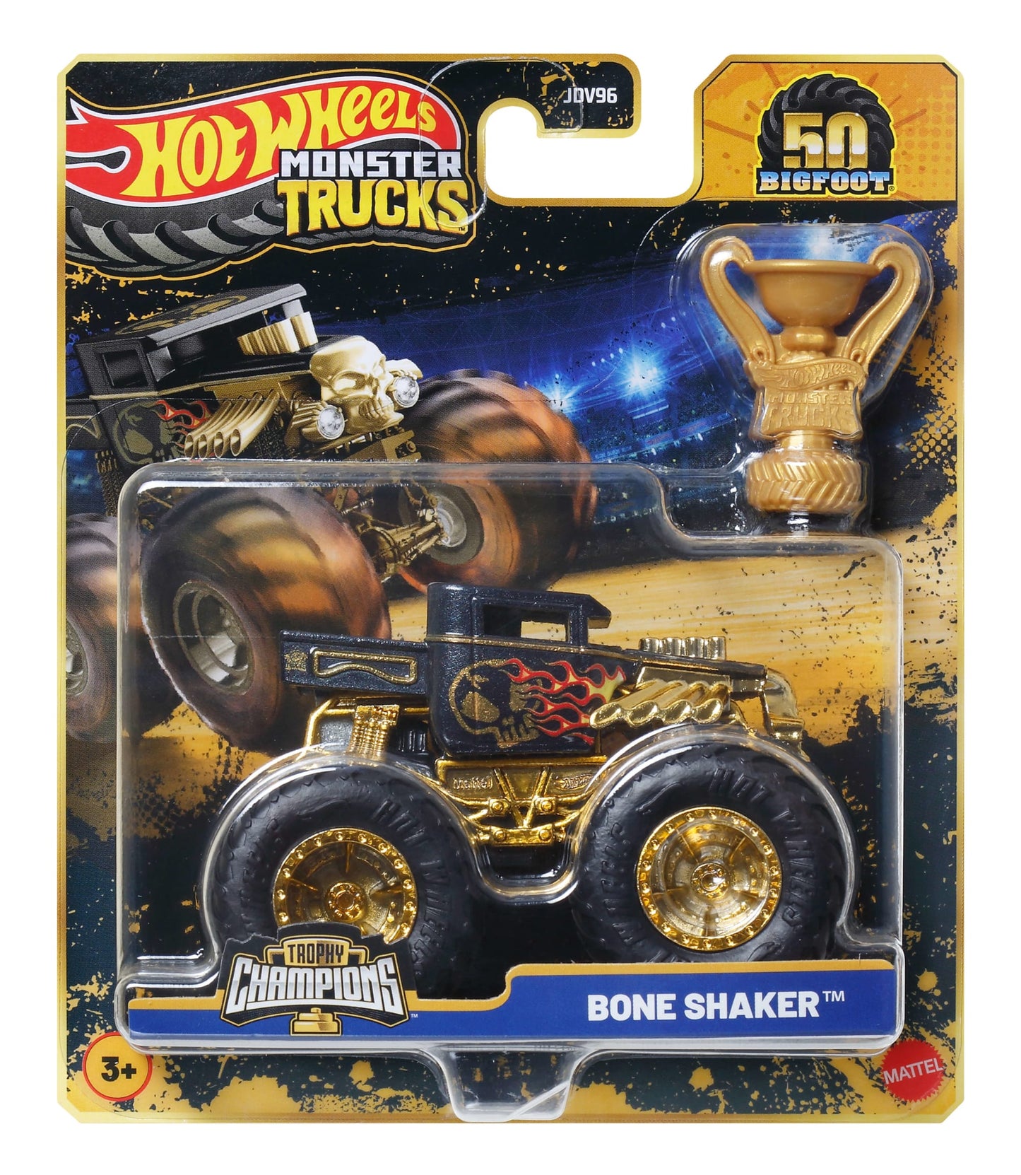 Hot Wheels Monster Trucks Vehículo de Juguete Auto Sorpresa Campeonato de Bigfoot Escala 1:64