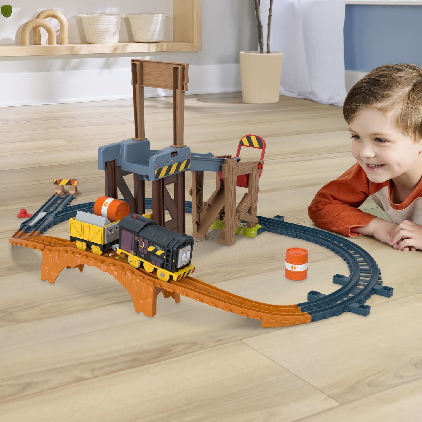 Fpthomas et ses Amis Coffret de Construction Diesel Soulève et Charge