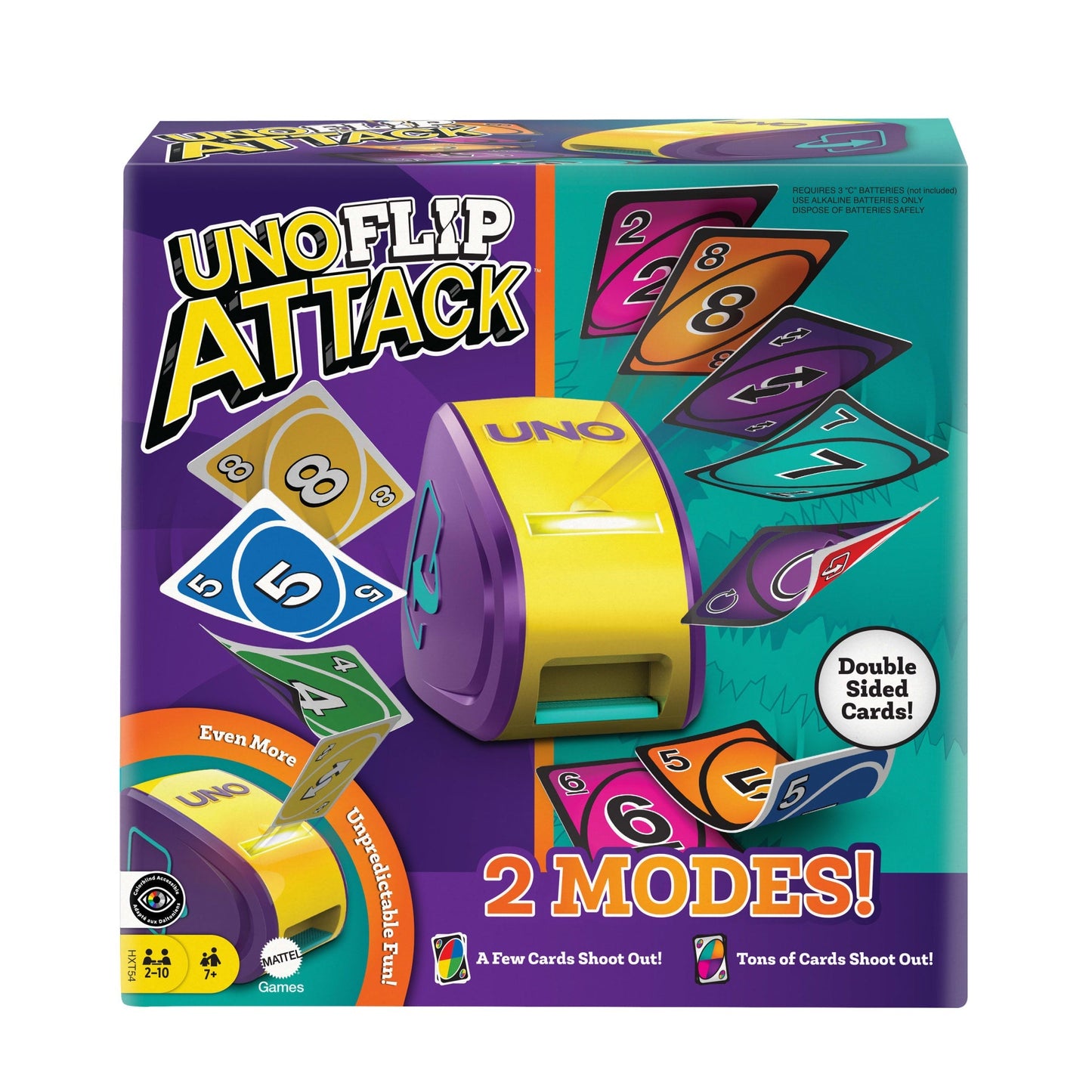 Uno Flip Attack™  Jeu de Cartes Pour enfants, Adultes et Familles