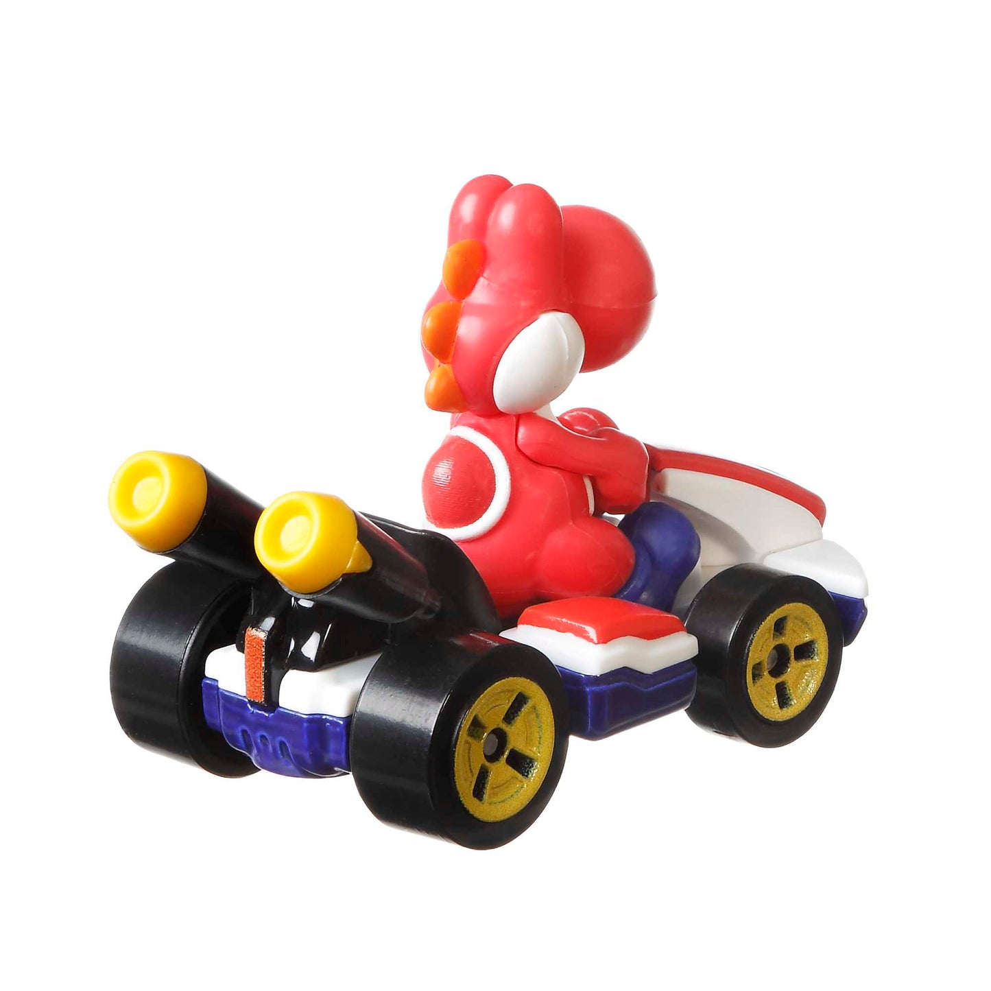 Hot Wheels Mario Kart Vehículo de Juguete Yoshi Rojo Estándar Kart