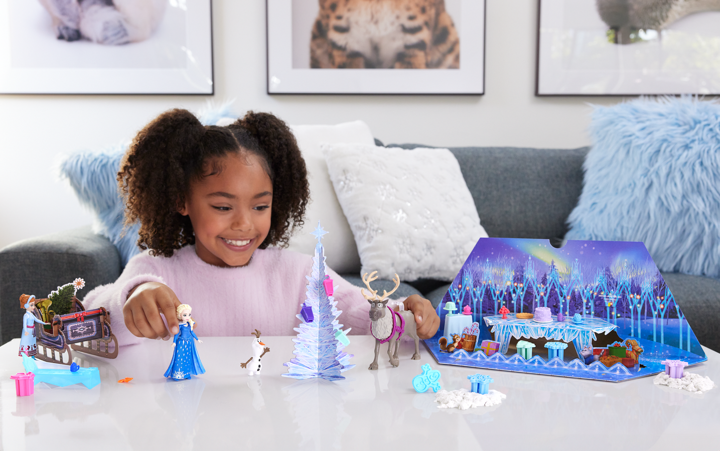 Disney Frozen Advent Calendar With 24 Days Of Surprise Toys, including Anna & Elsa Small Dolls