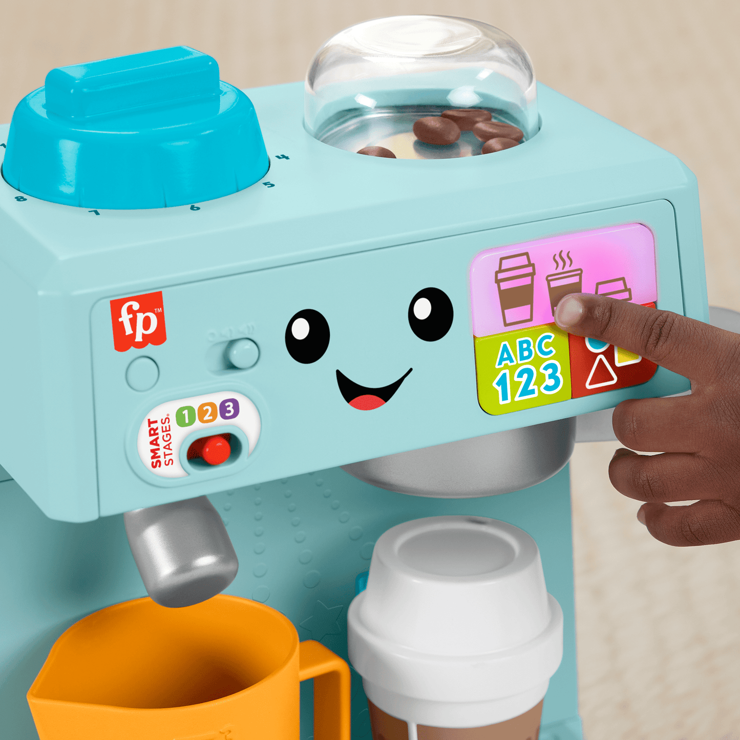 Fisher-Price Ríe y Aprende Juguete para Bebés Mi Primera Máquina de Café