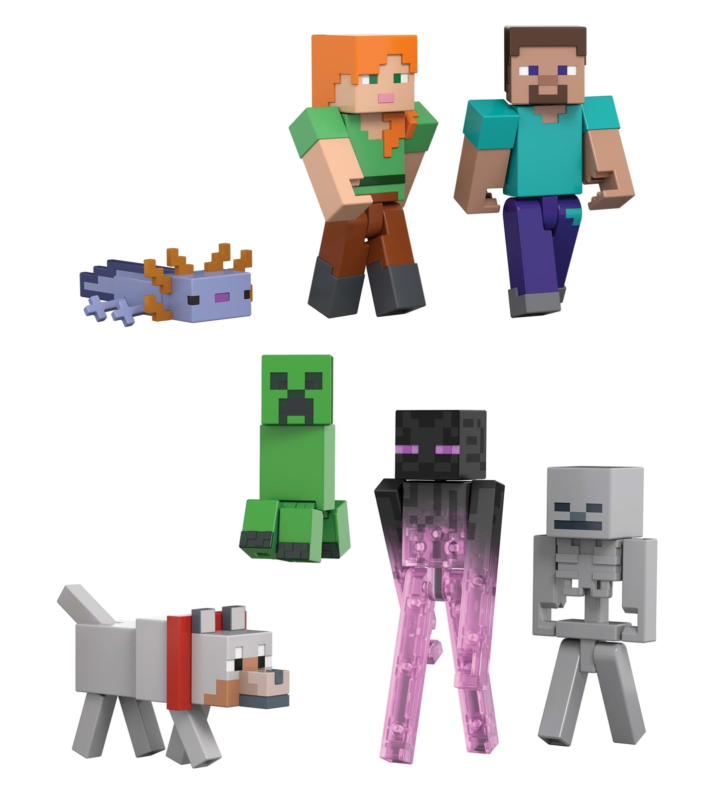 Minecraft  Coffret Création de Monde, 7Figurines Articulées