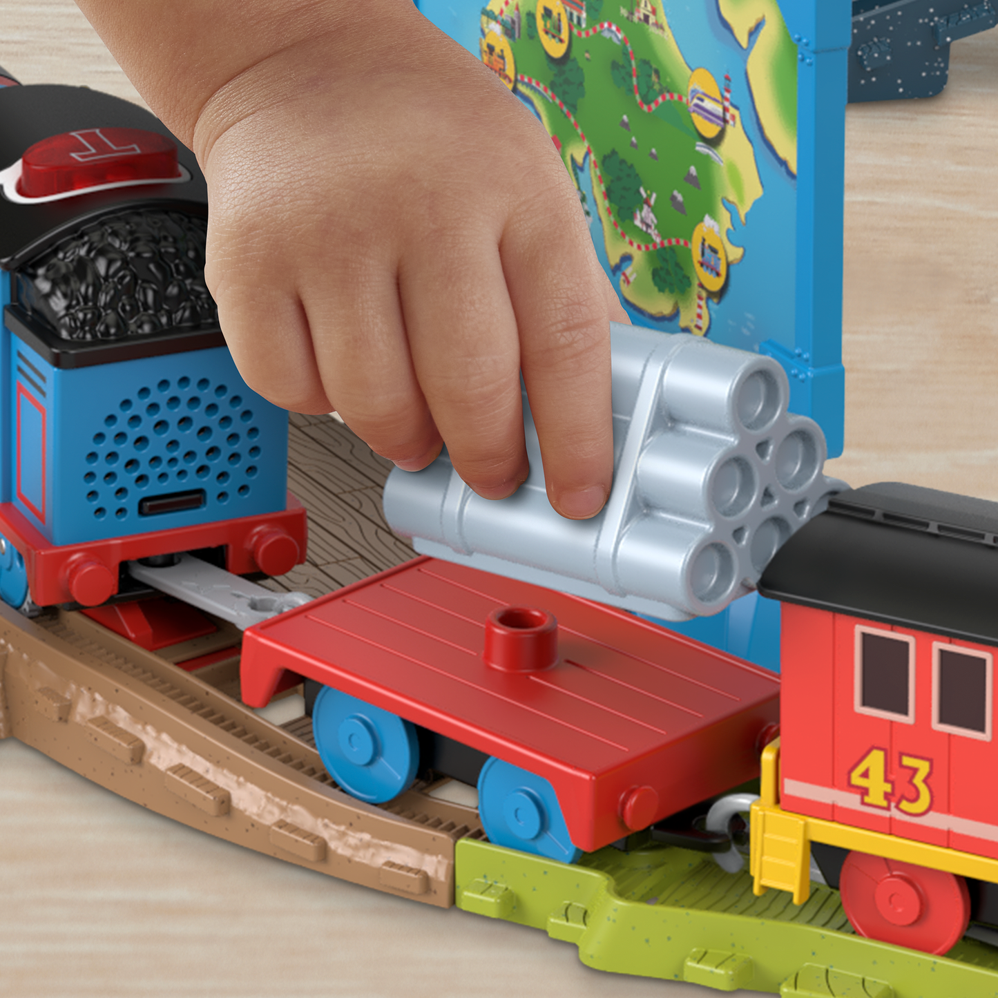 Thomas & Friends Pista de Juguete Interactiva de Thomas y Bruno
