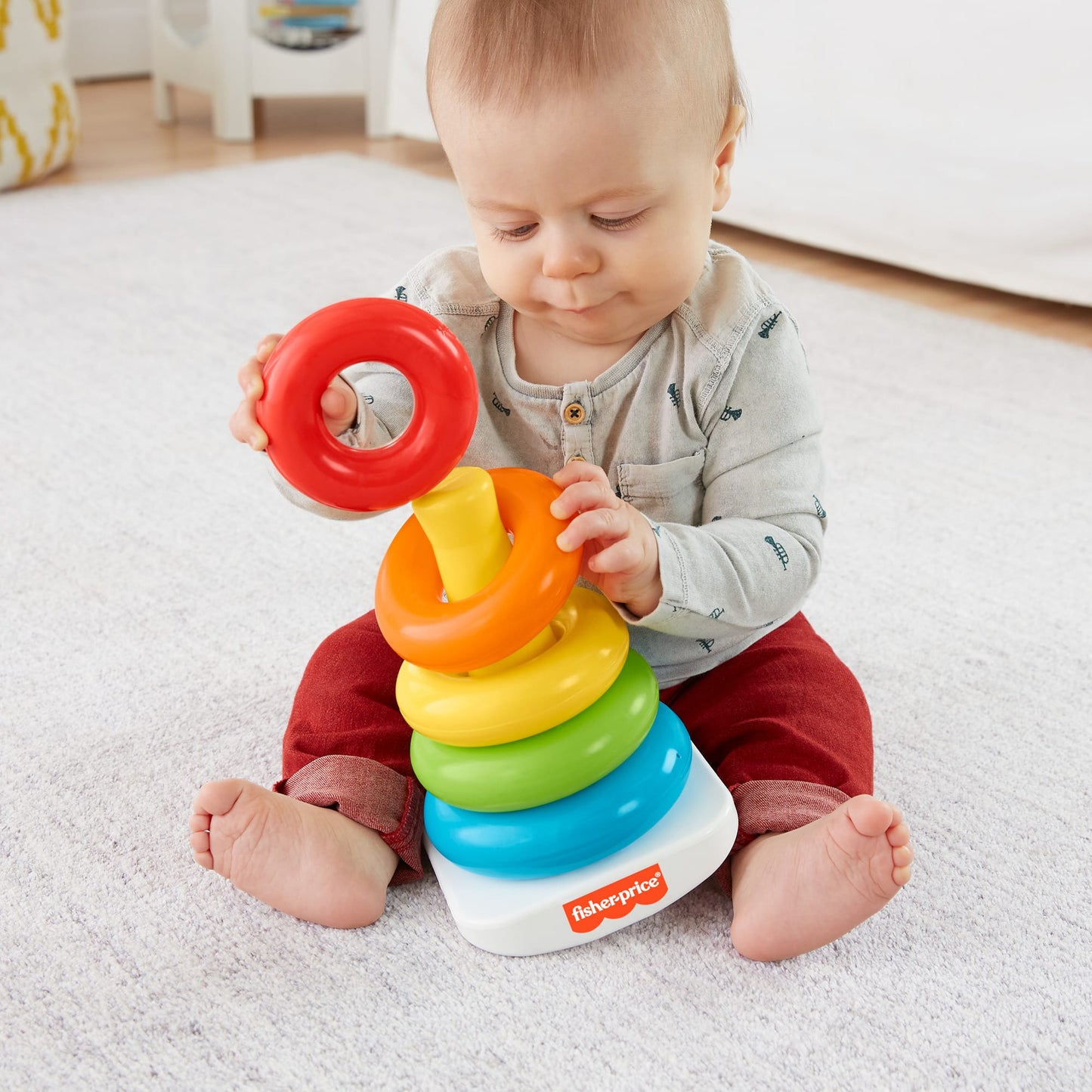 Fisher-Price Brinquedo para Bebês Pirâmide de Argolas