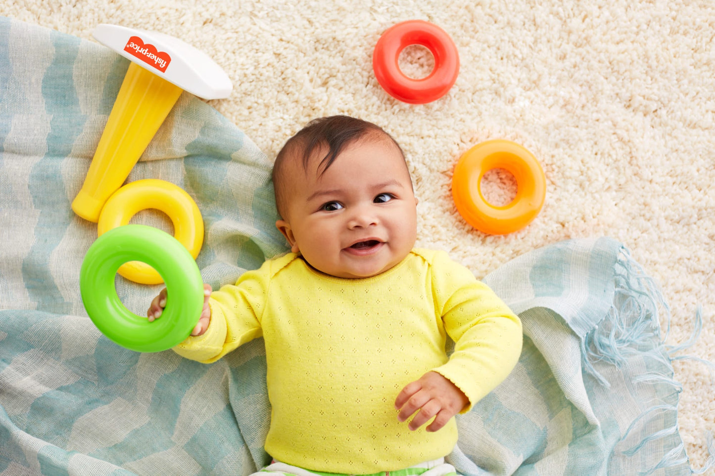 Fisher-Price Brinquedo para Bebês Pirâmide de Argolas
