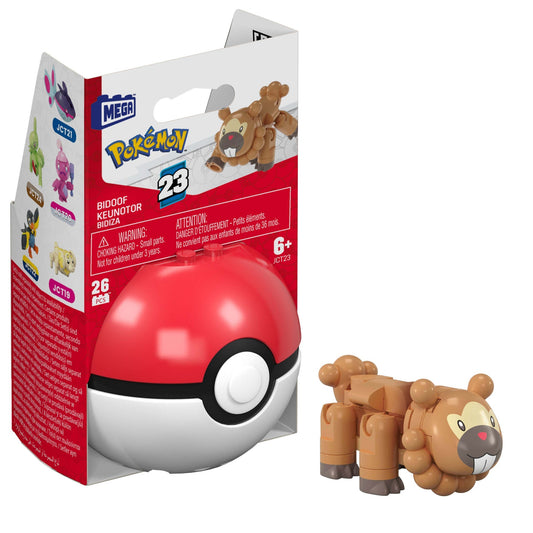 MEGA Pokémon Juguete de Construcción Pokébola Coleccionable Bidoof