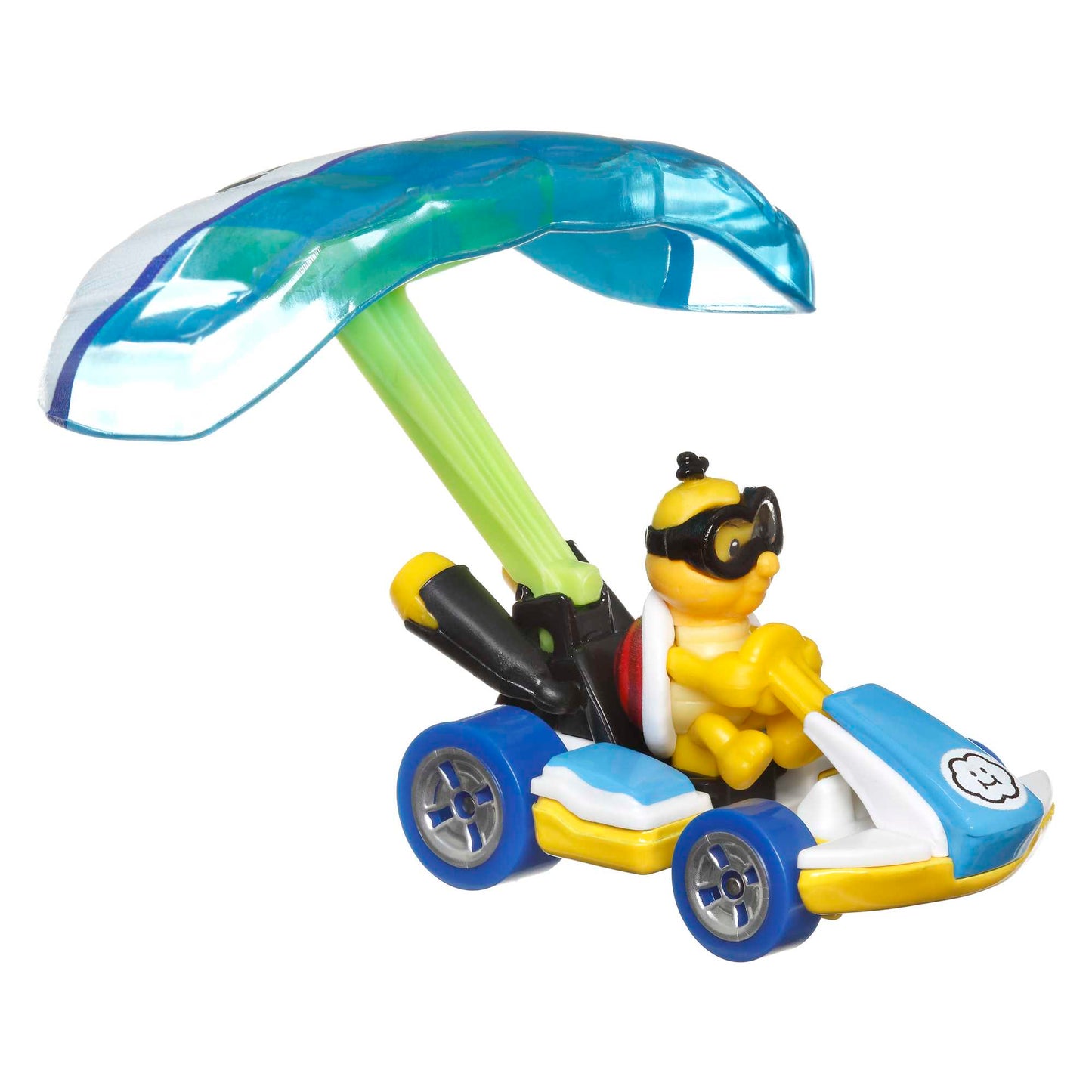 Hot Wheels Mario Kart Vehículo de Juguete Lakitu Estándar Kart con Cloud Glider