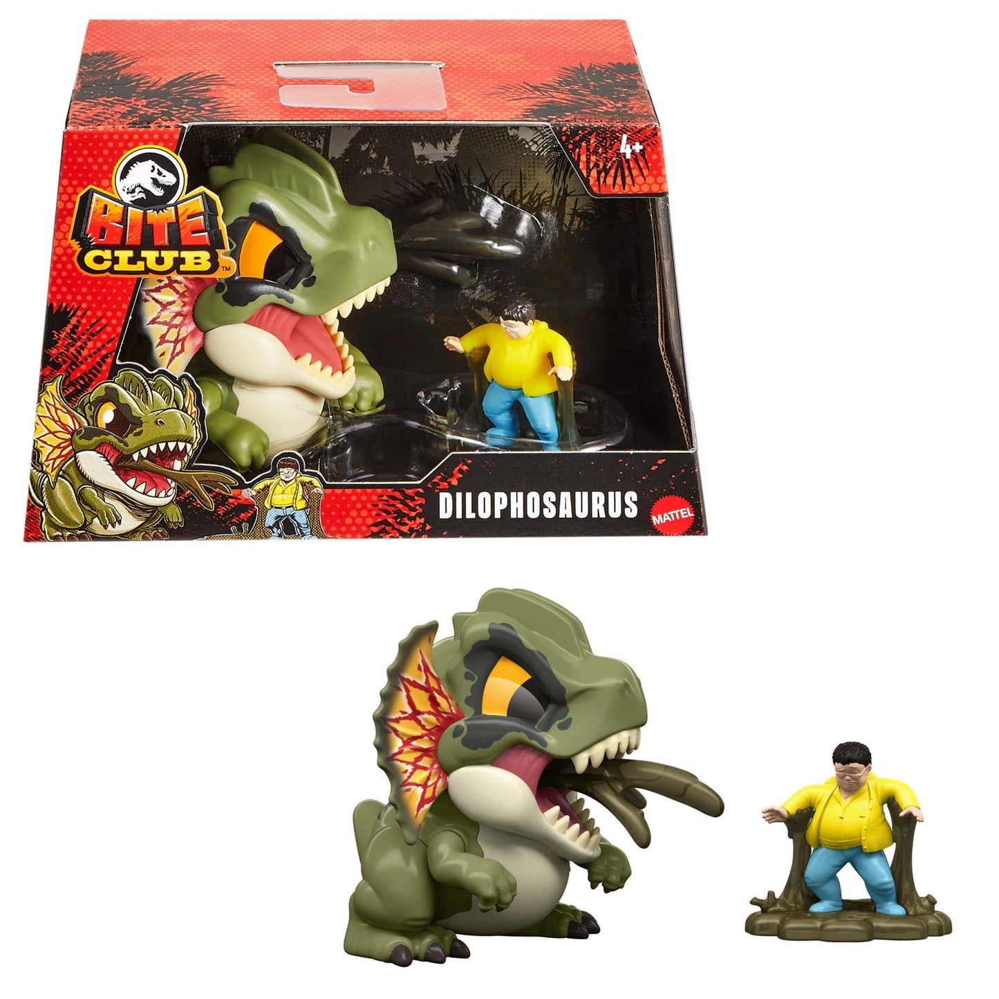 Jurassic World  Bite Club  Figurine  Dilophosaure, de Collection