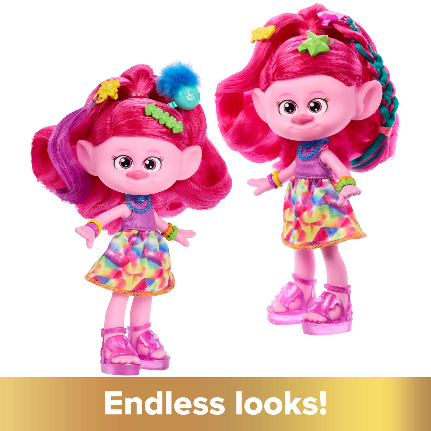 Dreamworks Trolls Band Together Hair-Tastic Queen Poppy
