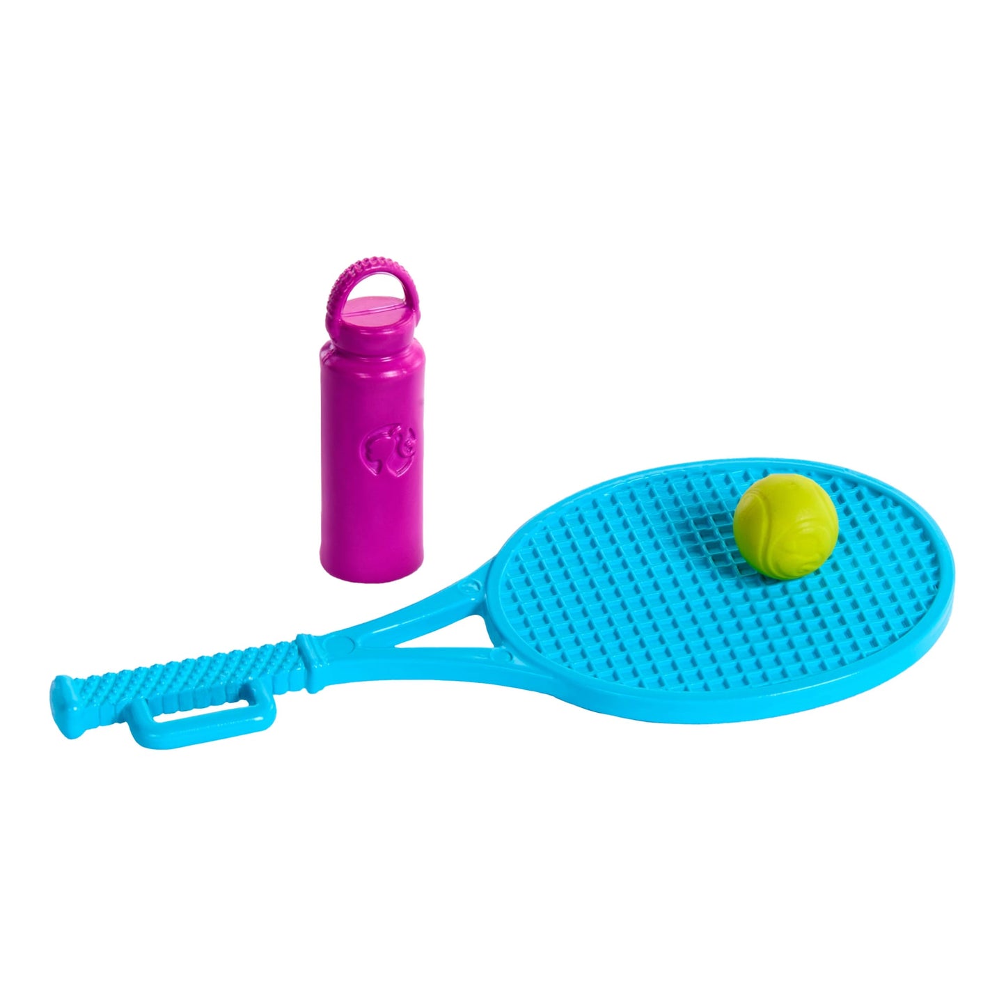 Barbie World Sport Rack Toy Playset With 9 Doll Accessories including Trampoline, Tennis Racket, & Skates