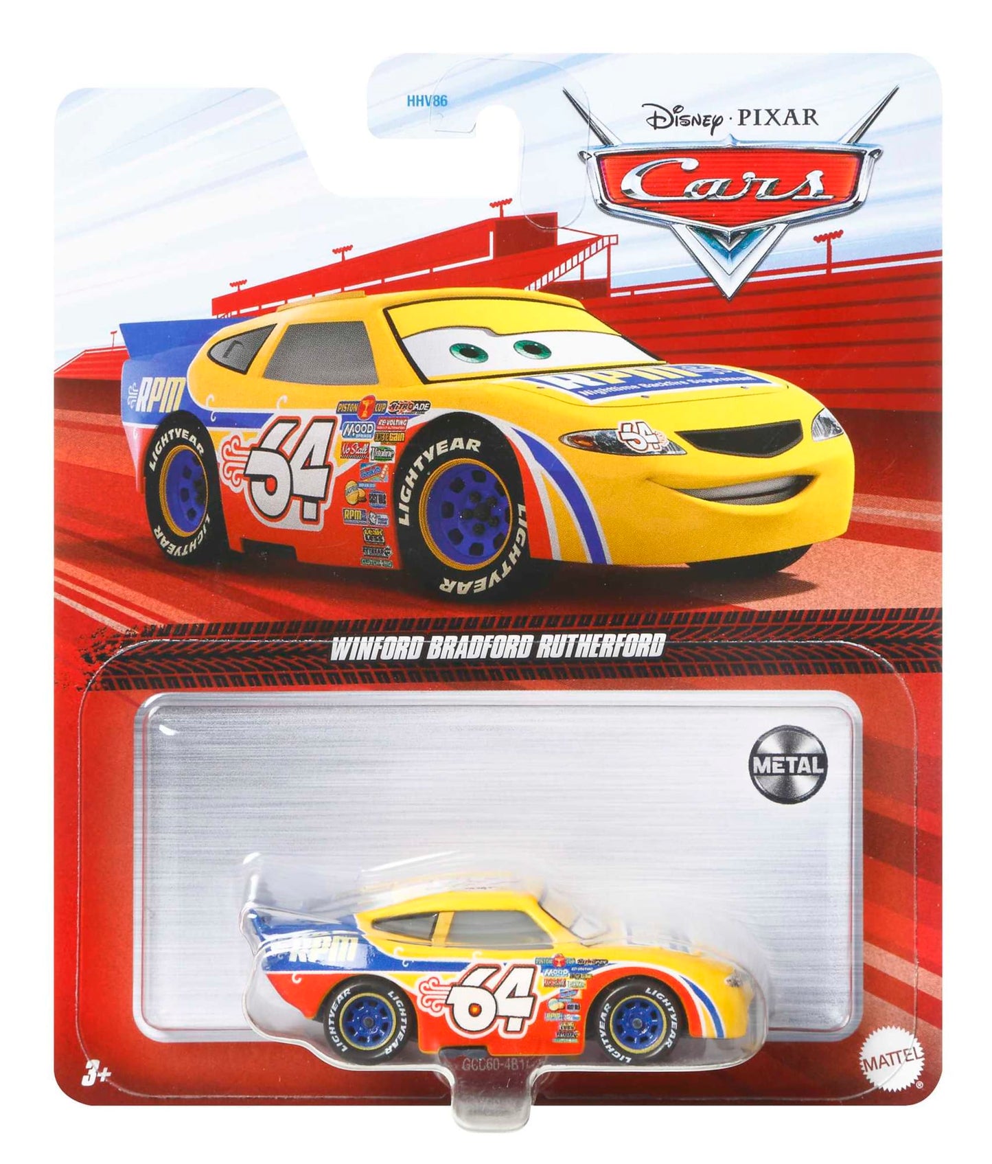 Carros da Disney e Pixar Diecast Veículo de Brinquedo RPM 64