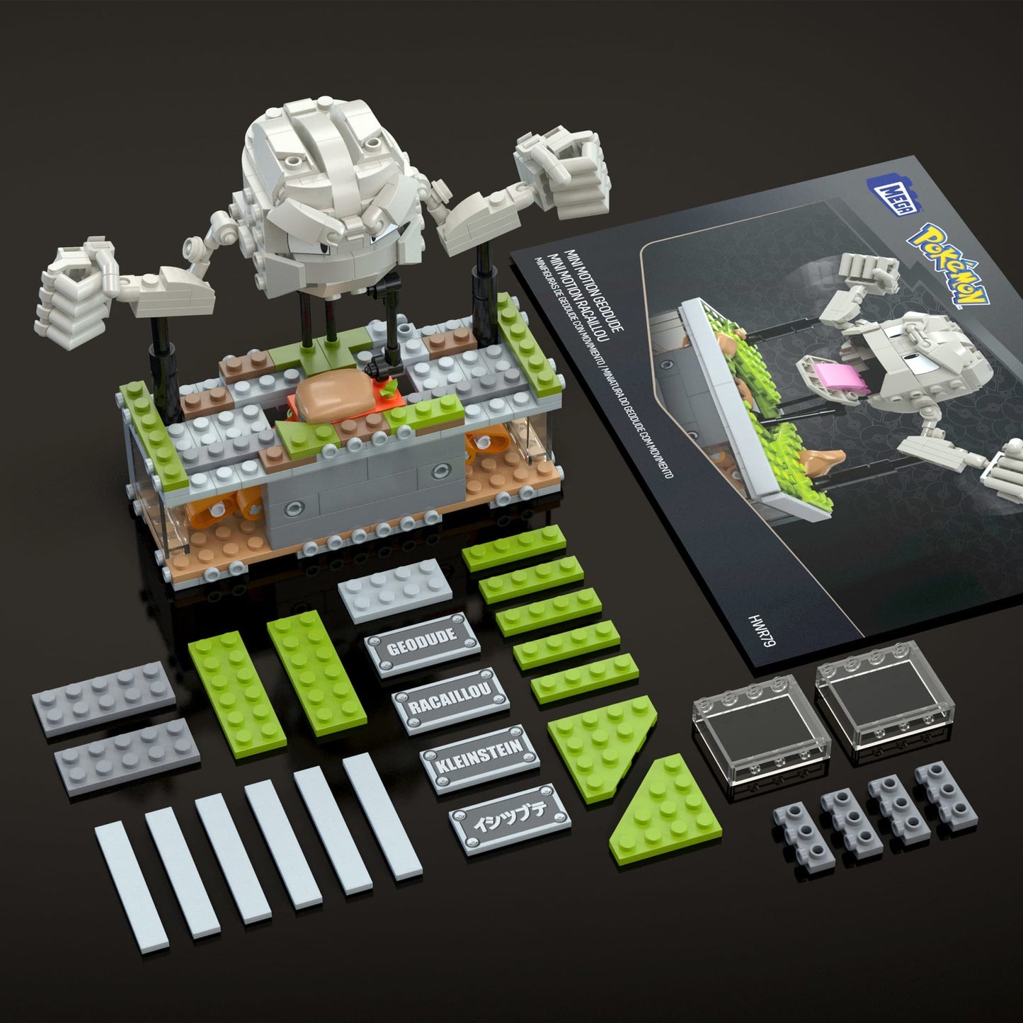 Mega-Pokémon Mini Motion Racaillou-Coffret de Construction