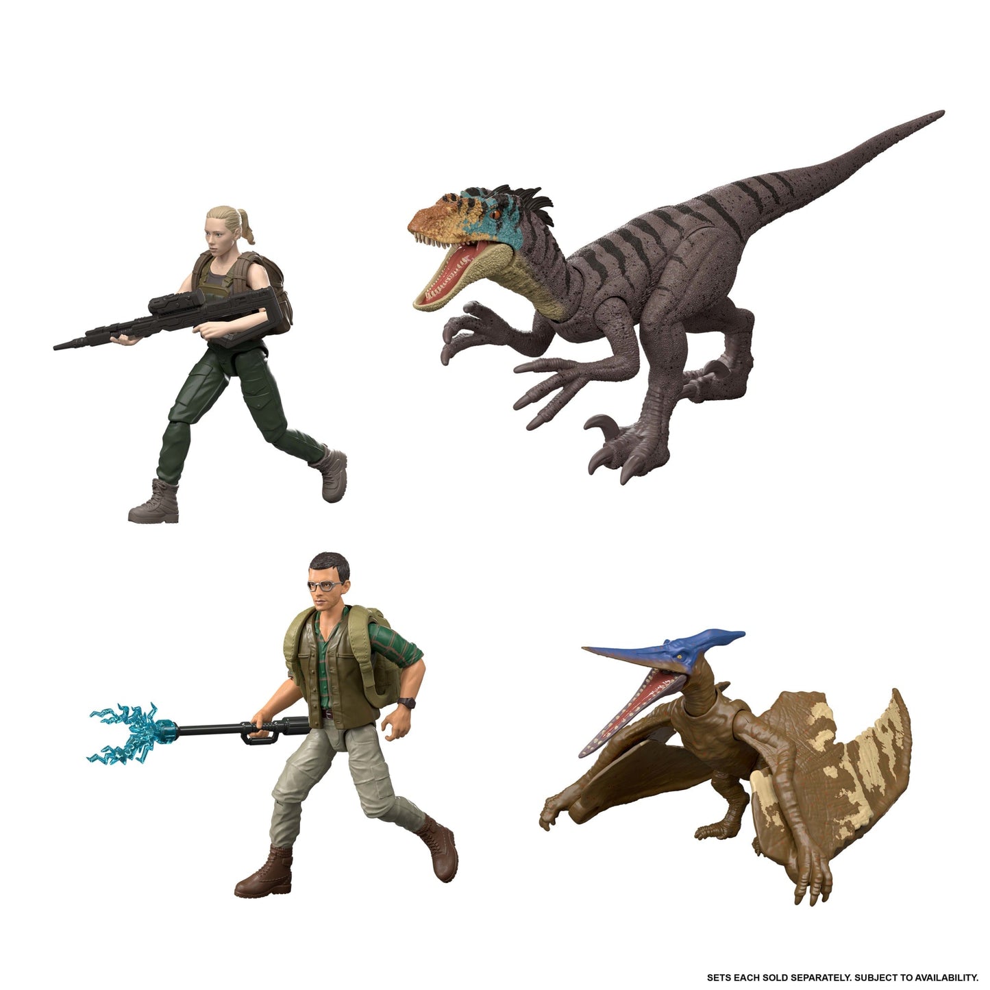Jurassic World Brinquedo Humano e dinossauro