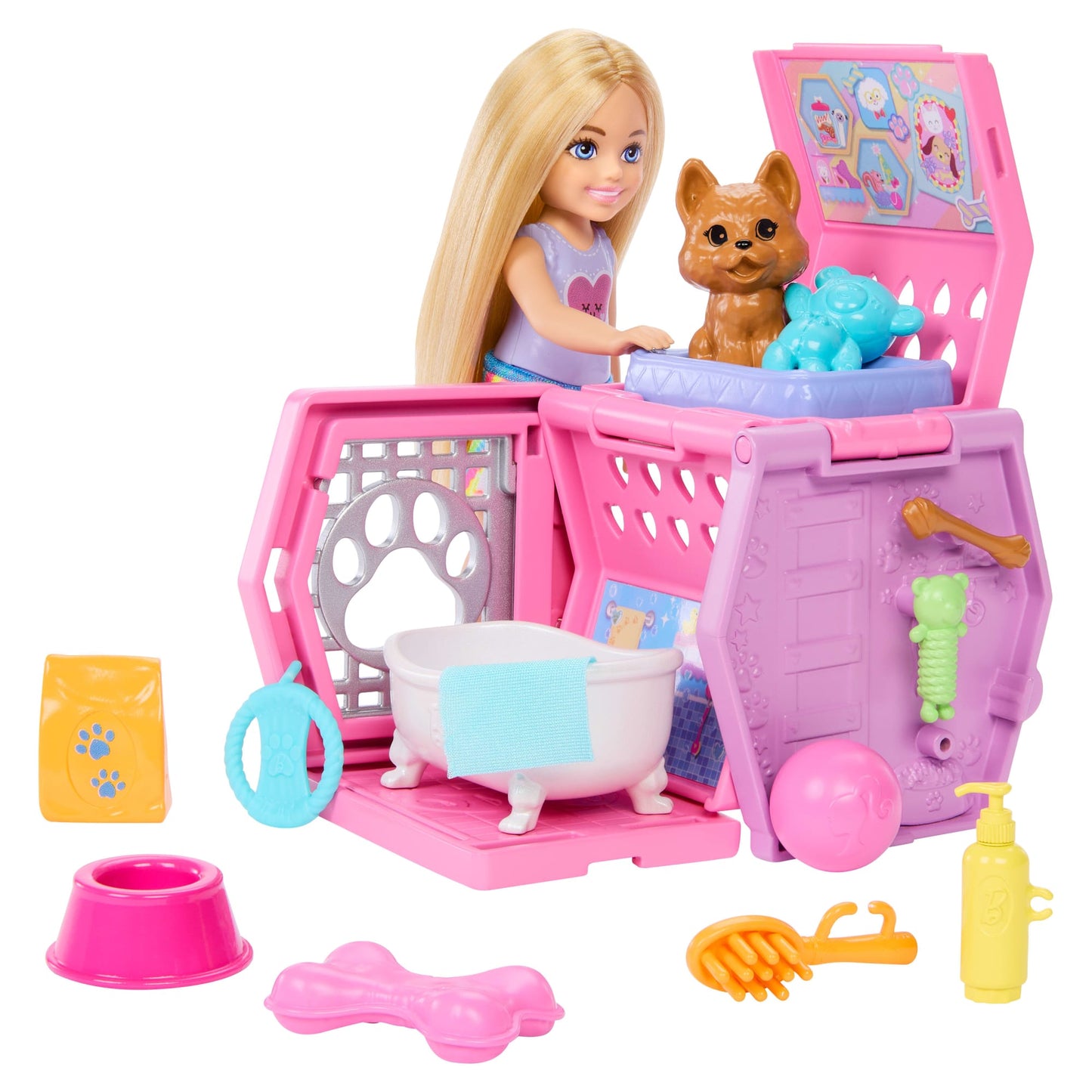 Barbie®  Chelsea™  Coffret de Jeu  Cage de Transport Pour Chiot