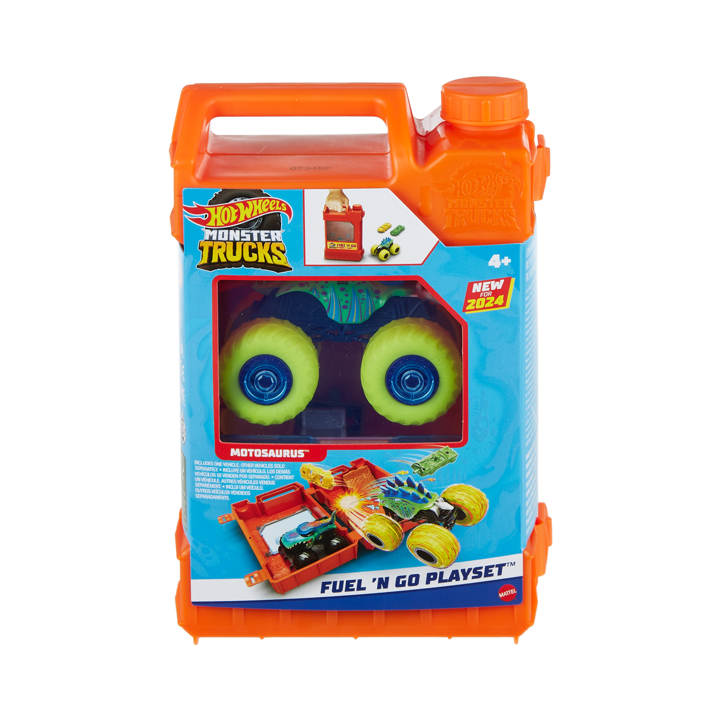 Hot Wheels Monster Trucks-Jerrican-Coffret Motosaurus 1/64