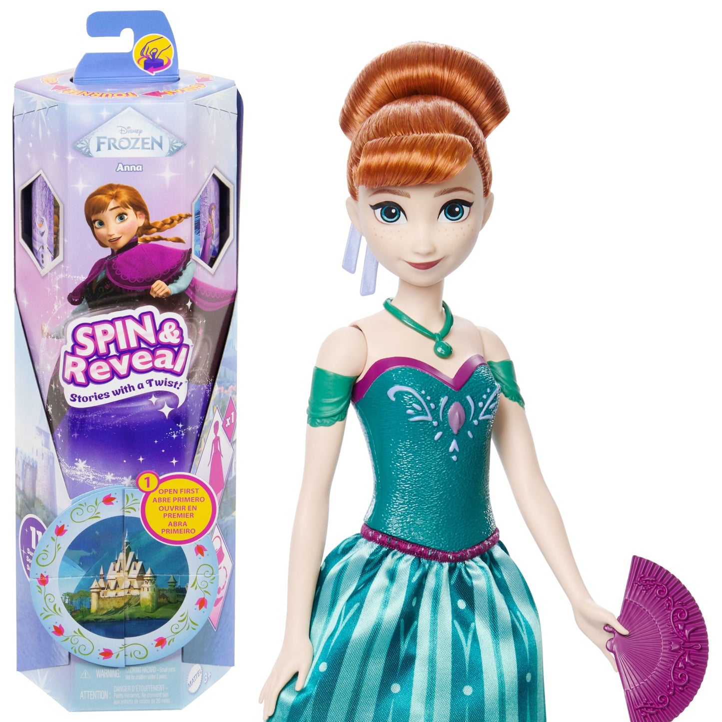Disney  La Reine des Neiges  Spin & Reveal  Poupée Mode  Anna
