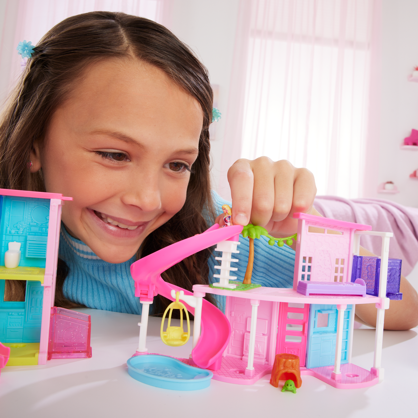 Barbie Mini BarbieLand Casa de Bonecas Dos Sonhos Rosa