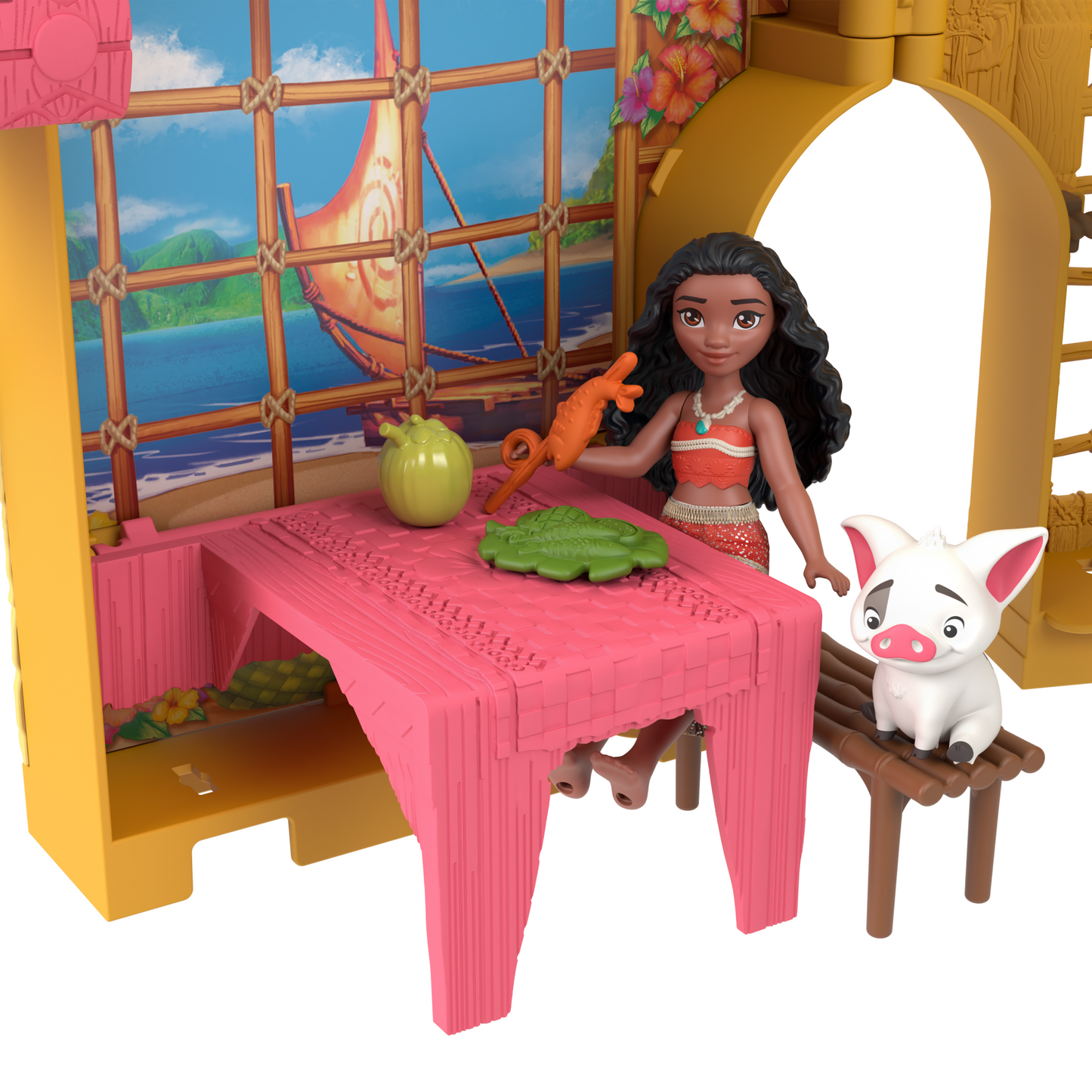 Disney Princesa Casa de Muñecas Castilo de Moana Apilable
