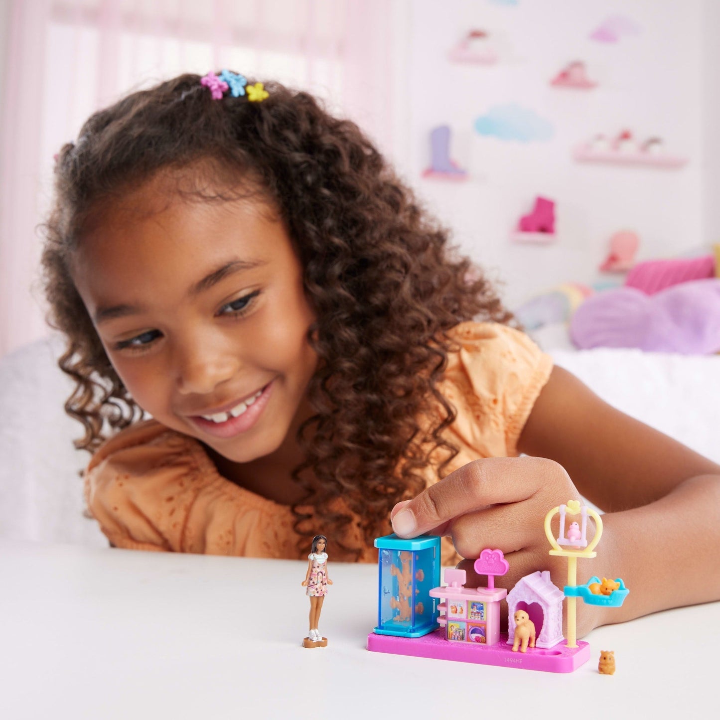 Barbie Mini Barbieland Collectible Pet Boutique Playset With 1.5-inch Barbie Doll, interactive Play Areas For Storytelling Fun