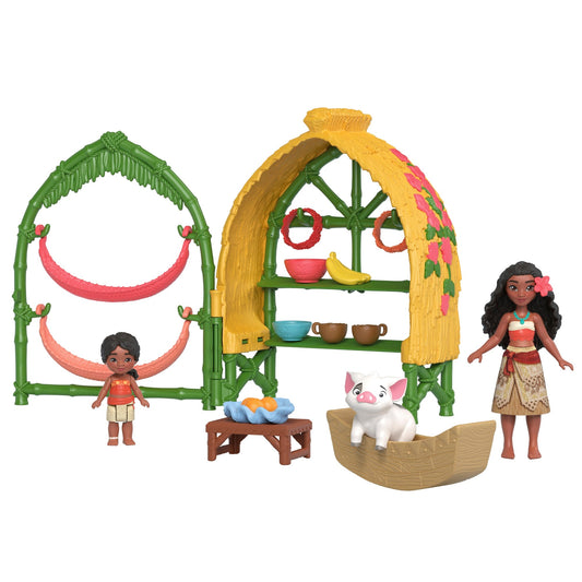 Disney Moana 2 Coffret de Jeu Maison de Village de Moana et Simea
