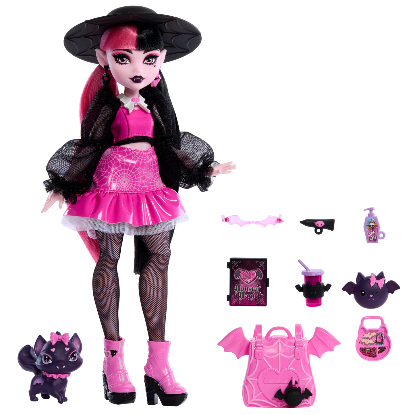 Monster High  Poupée Mode  Draculaura Avec Comte Fabuleux, Access.