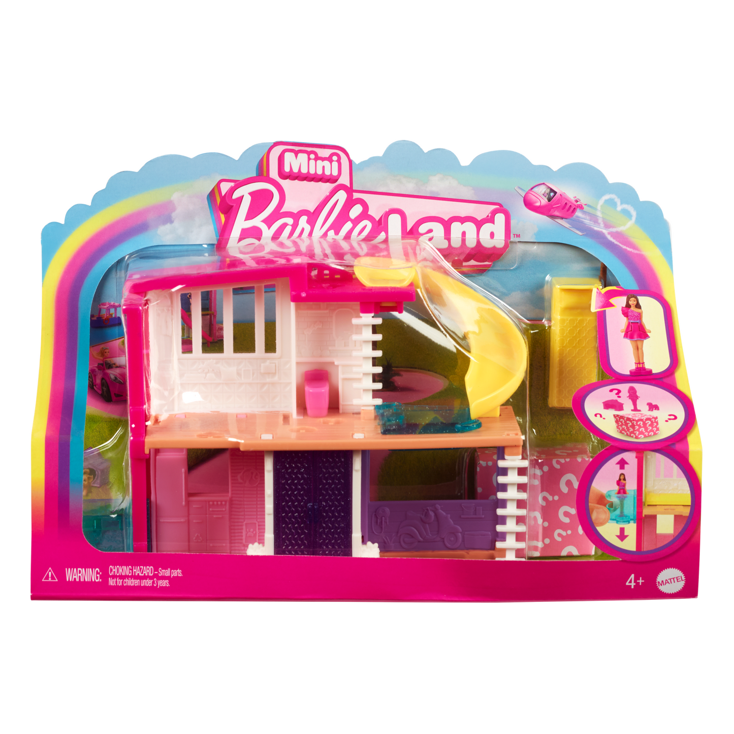 Barbie Mini BarbieLand Casa de Muñecas Rosa y Morada