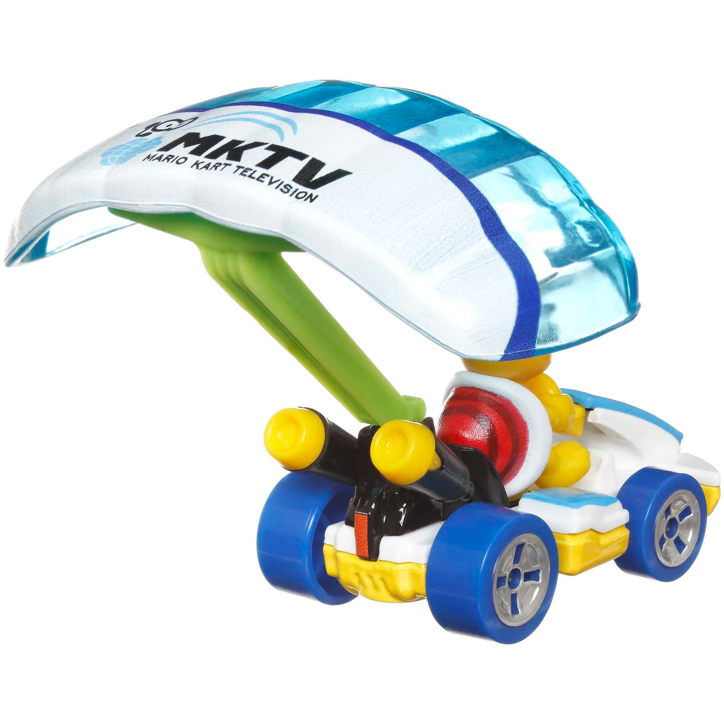 Hot Wheels Mario Kart Vehículo de Juguete Lakitu Estándar Kart con Cloud Glider