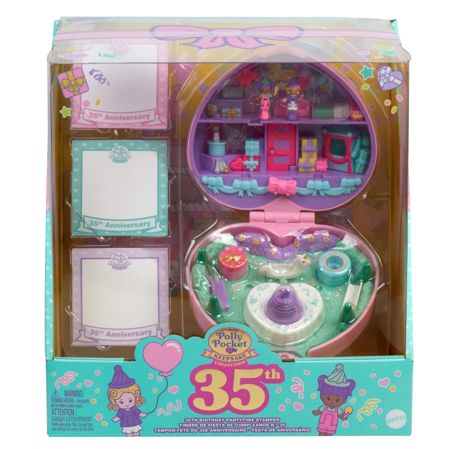 Polly Pocket-Tampon 35Ème Anniversaire-Coffret Collector Avec Poupées