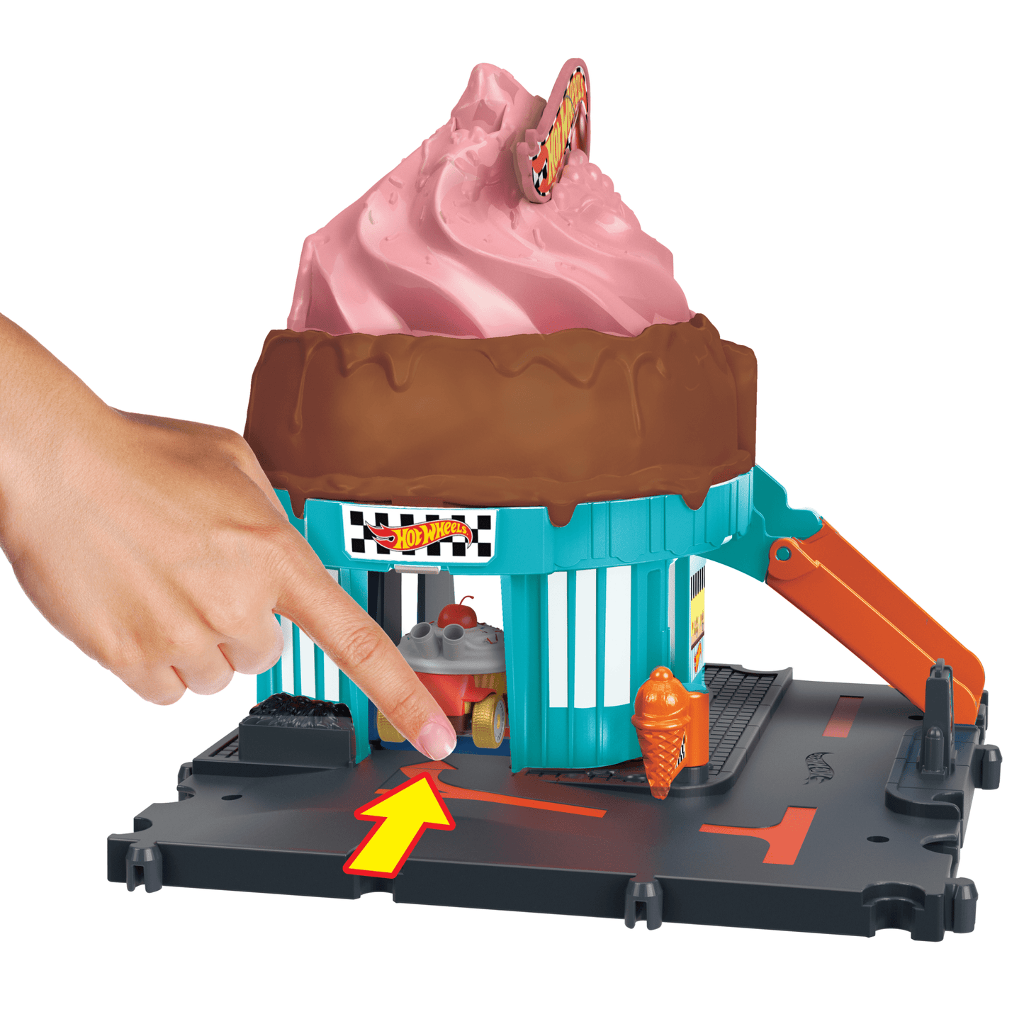 Hot Wheels City Pista de Juguete Heladería