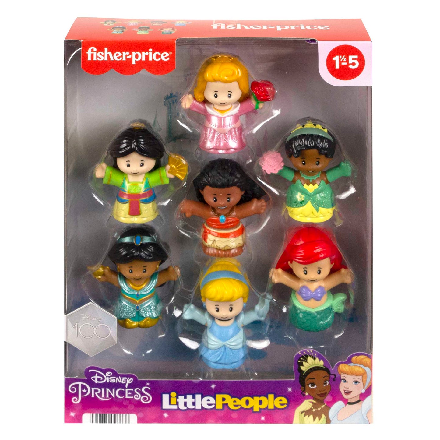 Little People Disney Princesa Juguete para Bebés Paquete de 7 Figuras de Princesas