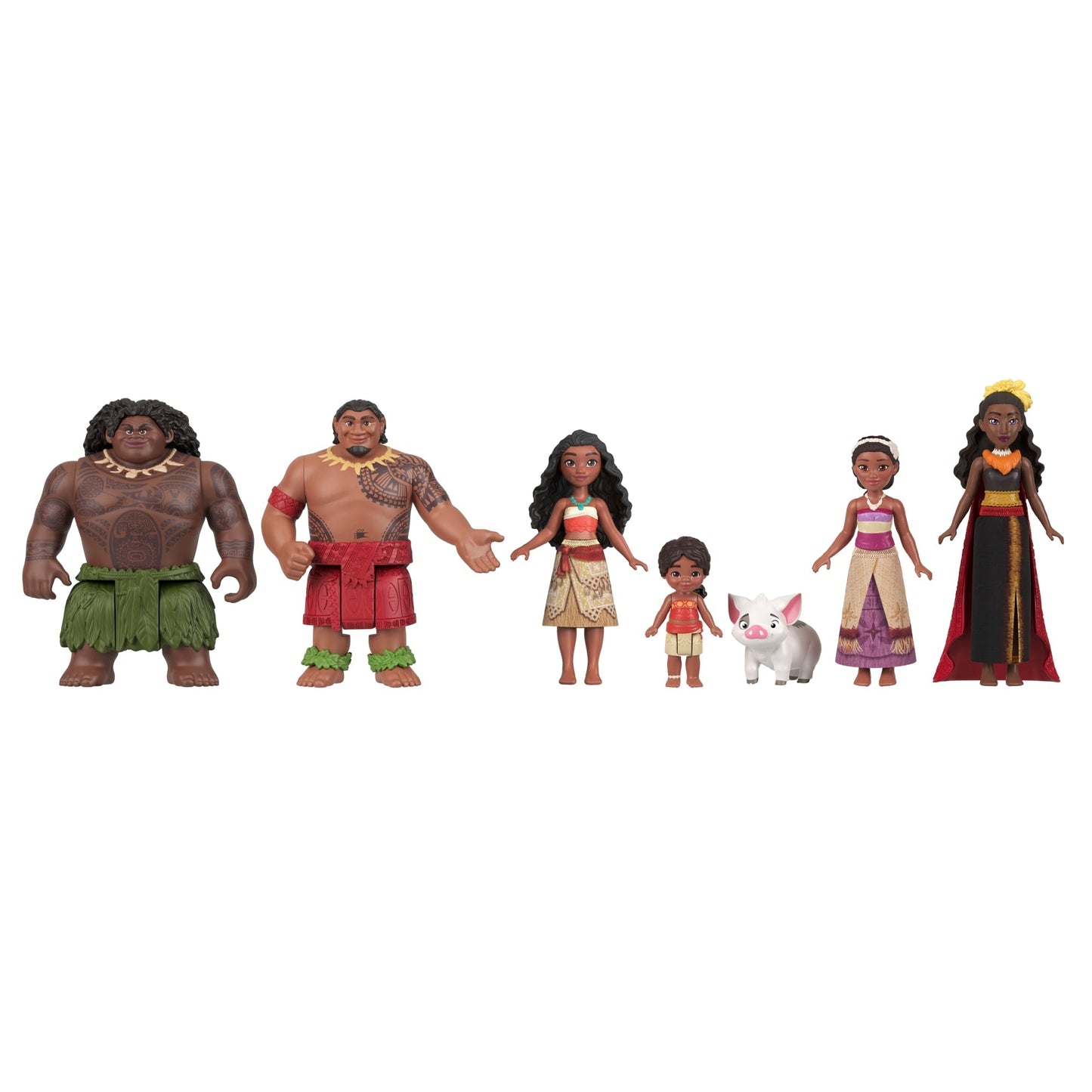 Disney Moana 2 Toys, Moana's Adventure Set With 6 Small Dolls & 2 Accessories