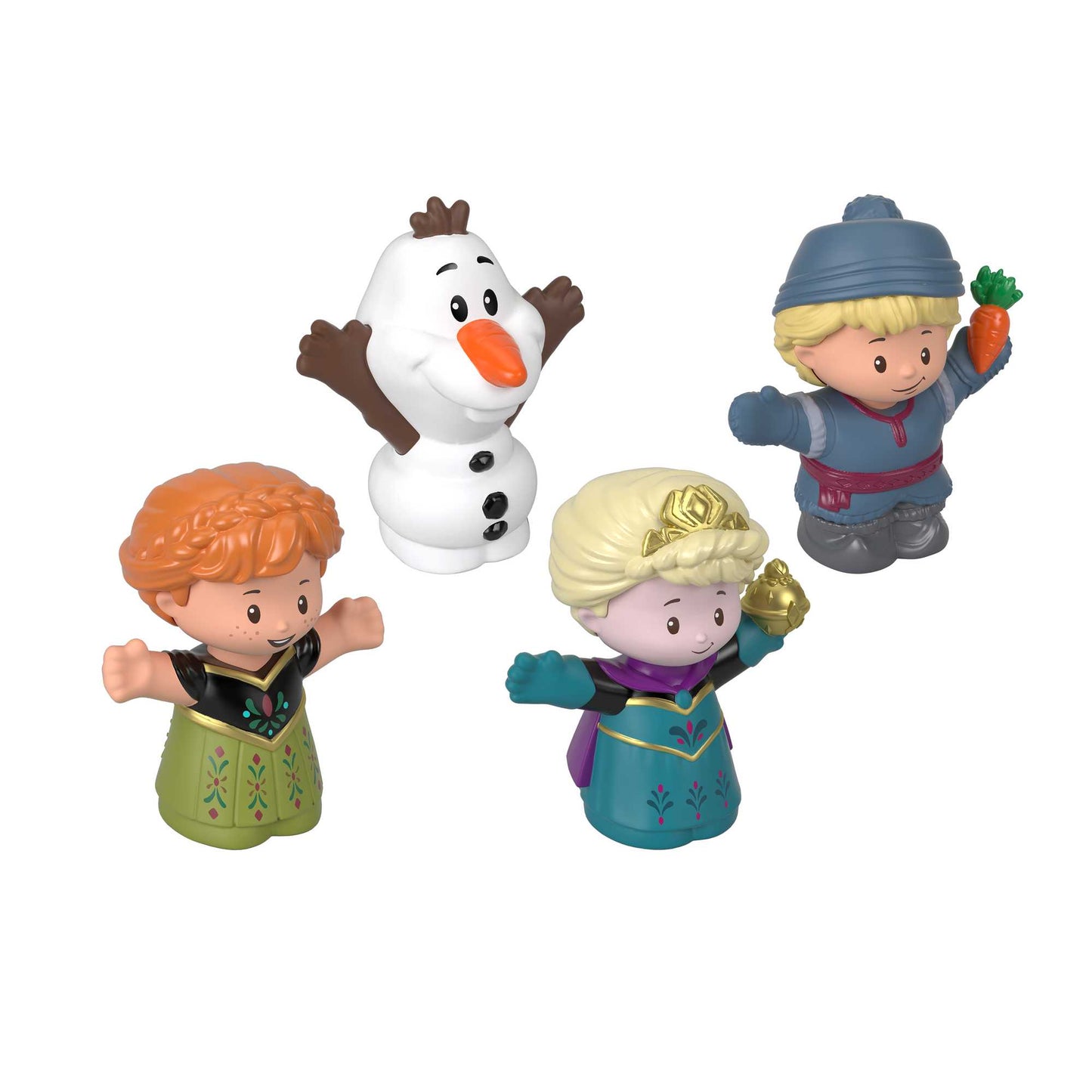 Fisher-Price Little People Lot de 4 Figurines Disney La Reine des Neiges