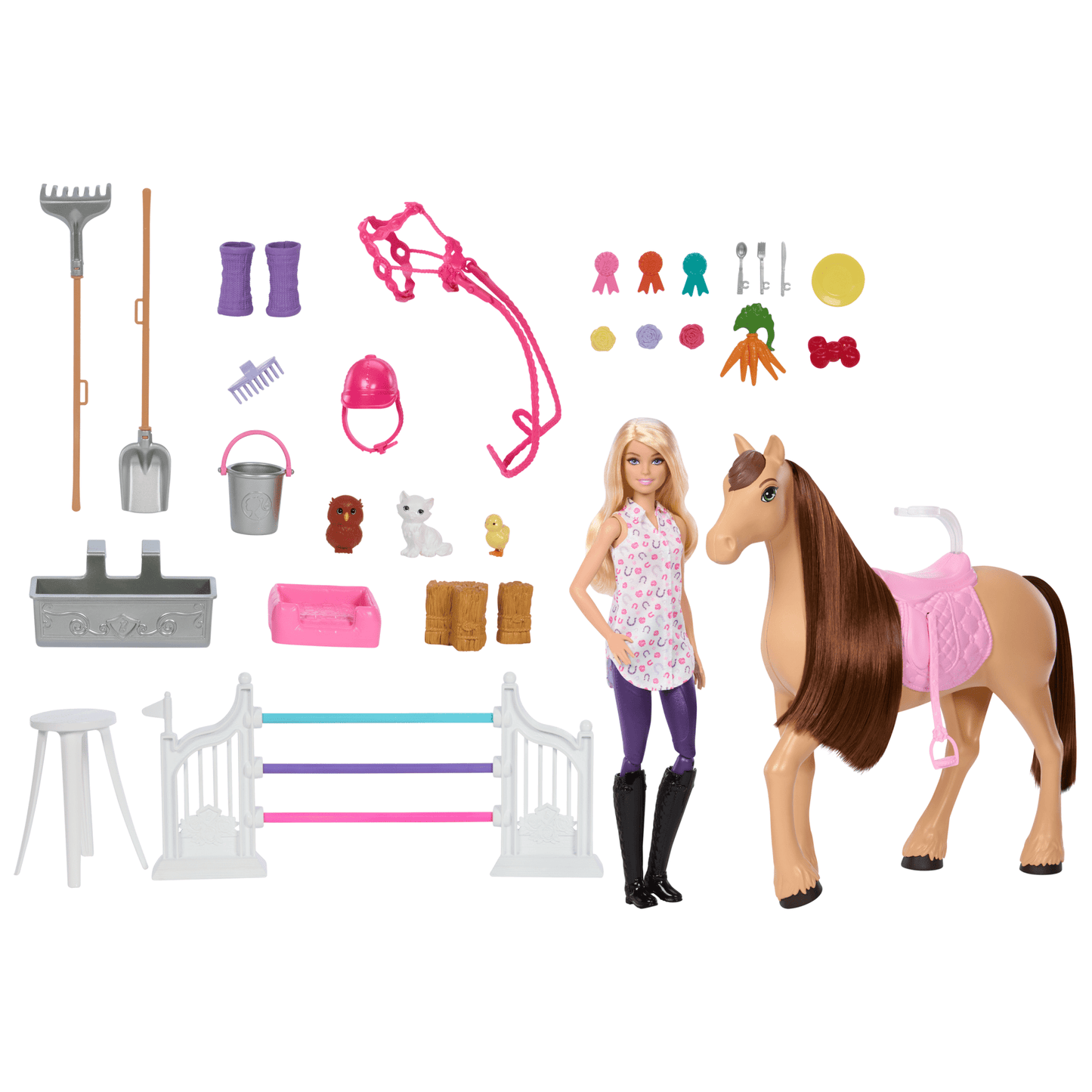 Barbie Detetive A Grande Corrida de Cavalos Conjunto de Brinquedo Estábulo dos Sonhos