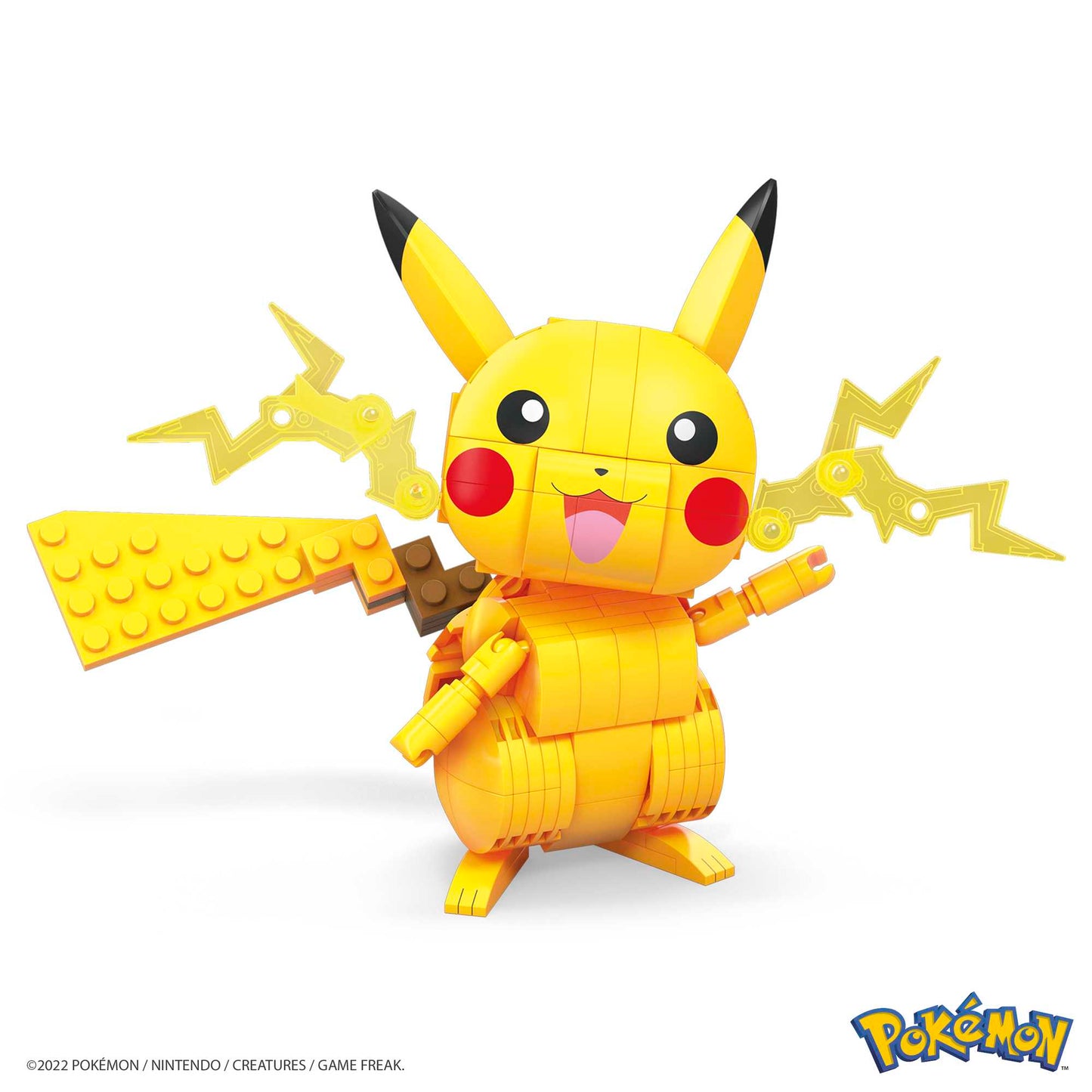 MEGA Pokémon Building Toy Kit Pikachu (211 Pieces) With 1 Action Figure For Kids
