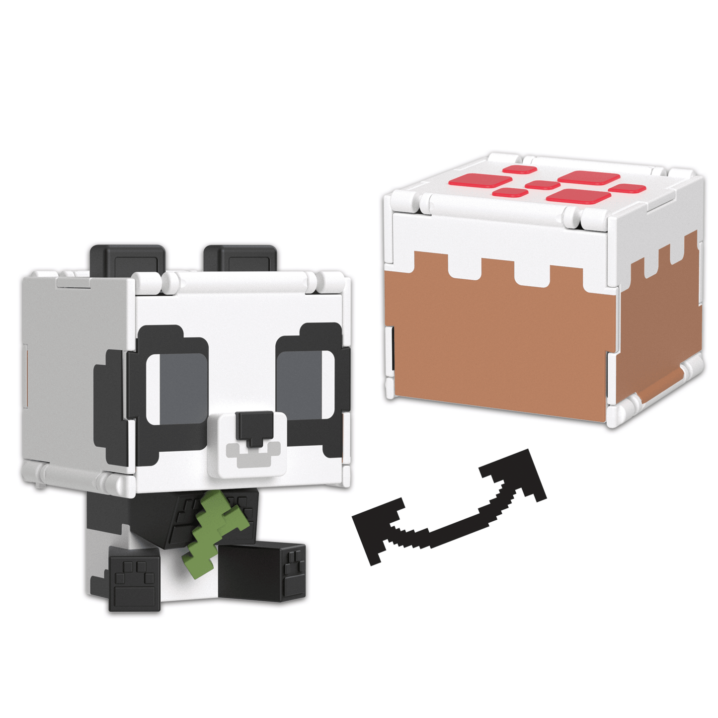 Minecraft Vanilla Figura de Acción Flippin' de 3.75 Panda + Pastel