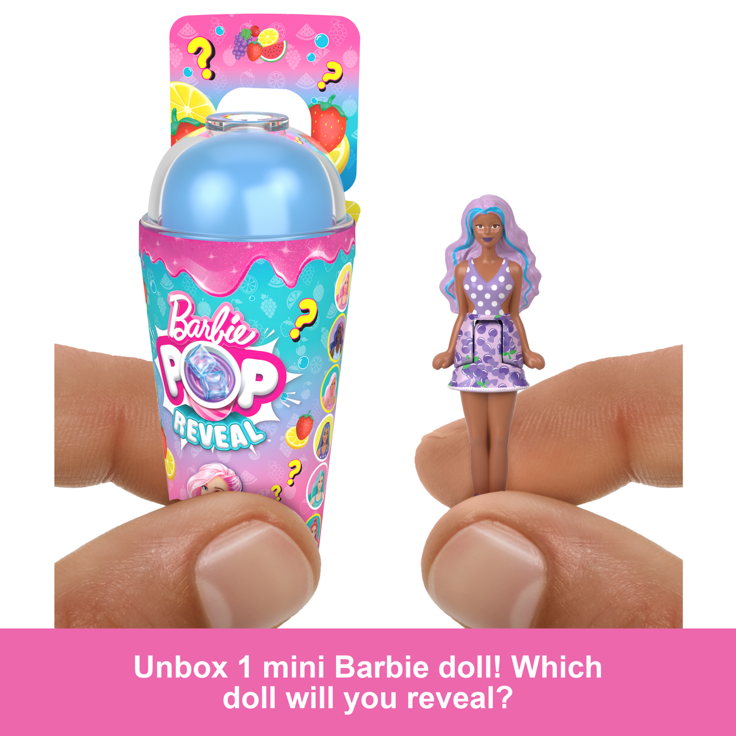 Barbie Mini Barbieland Pop Reveal Dolls, 1.5-inch Doll With Surprise Sensory Reveal