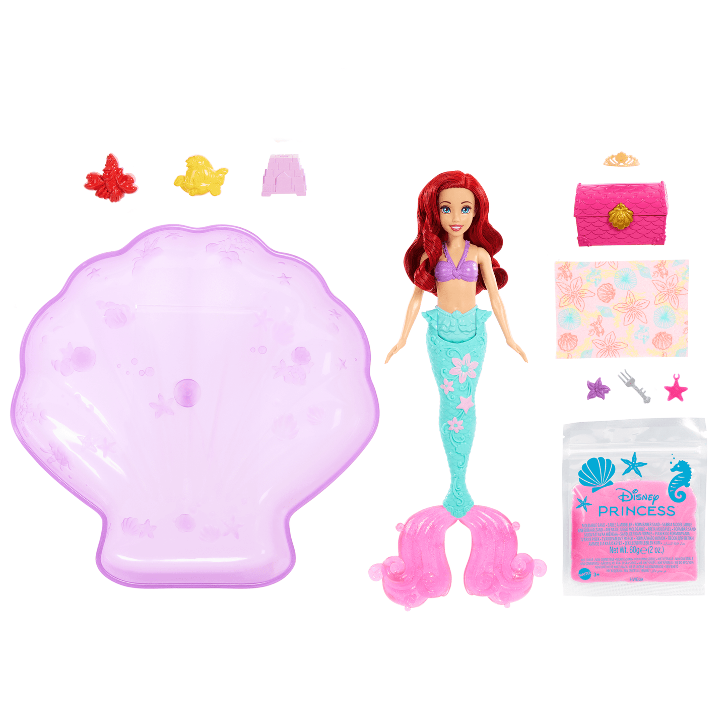 Disney-Ariel à La Plage-Coffret Sable à Modeler Avec Piscine