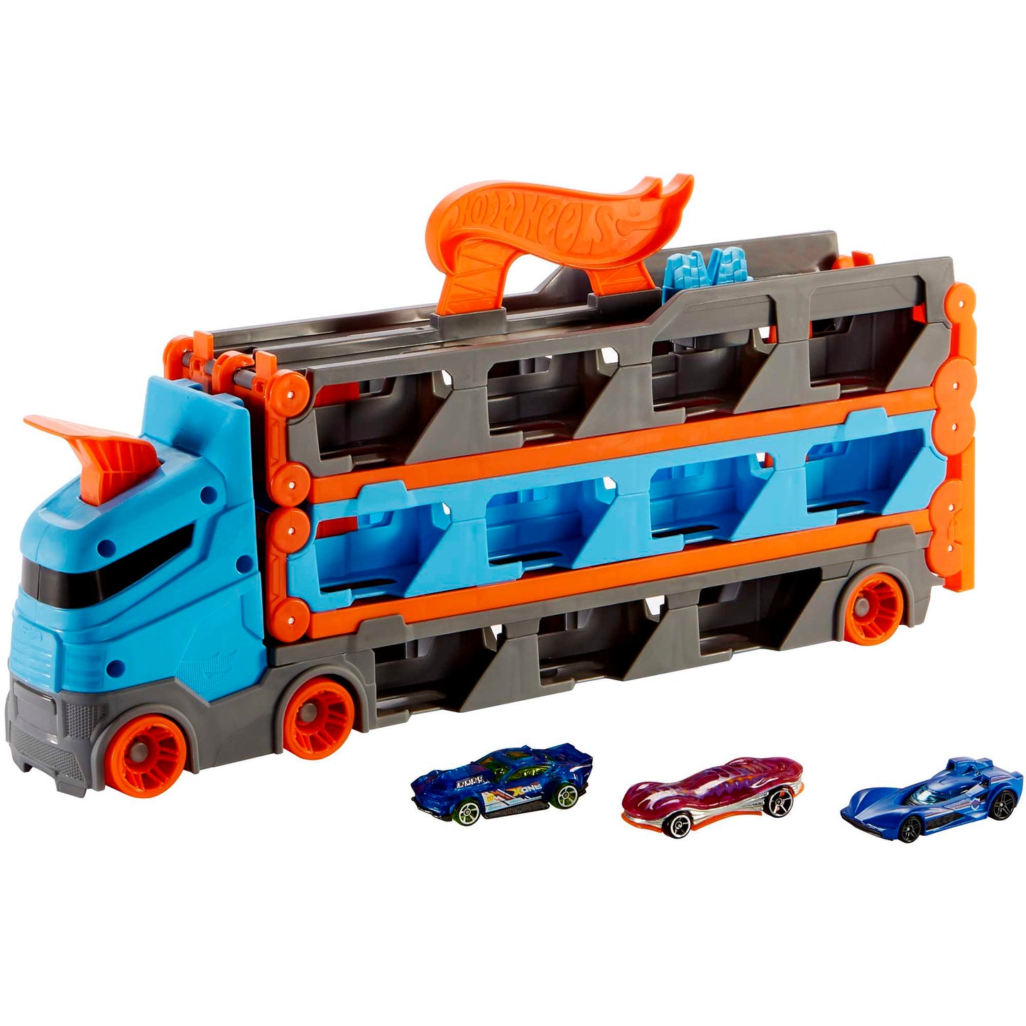 Hot Wheels City Pista de Juguete Remolque Pista de Carreras